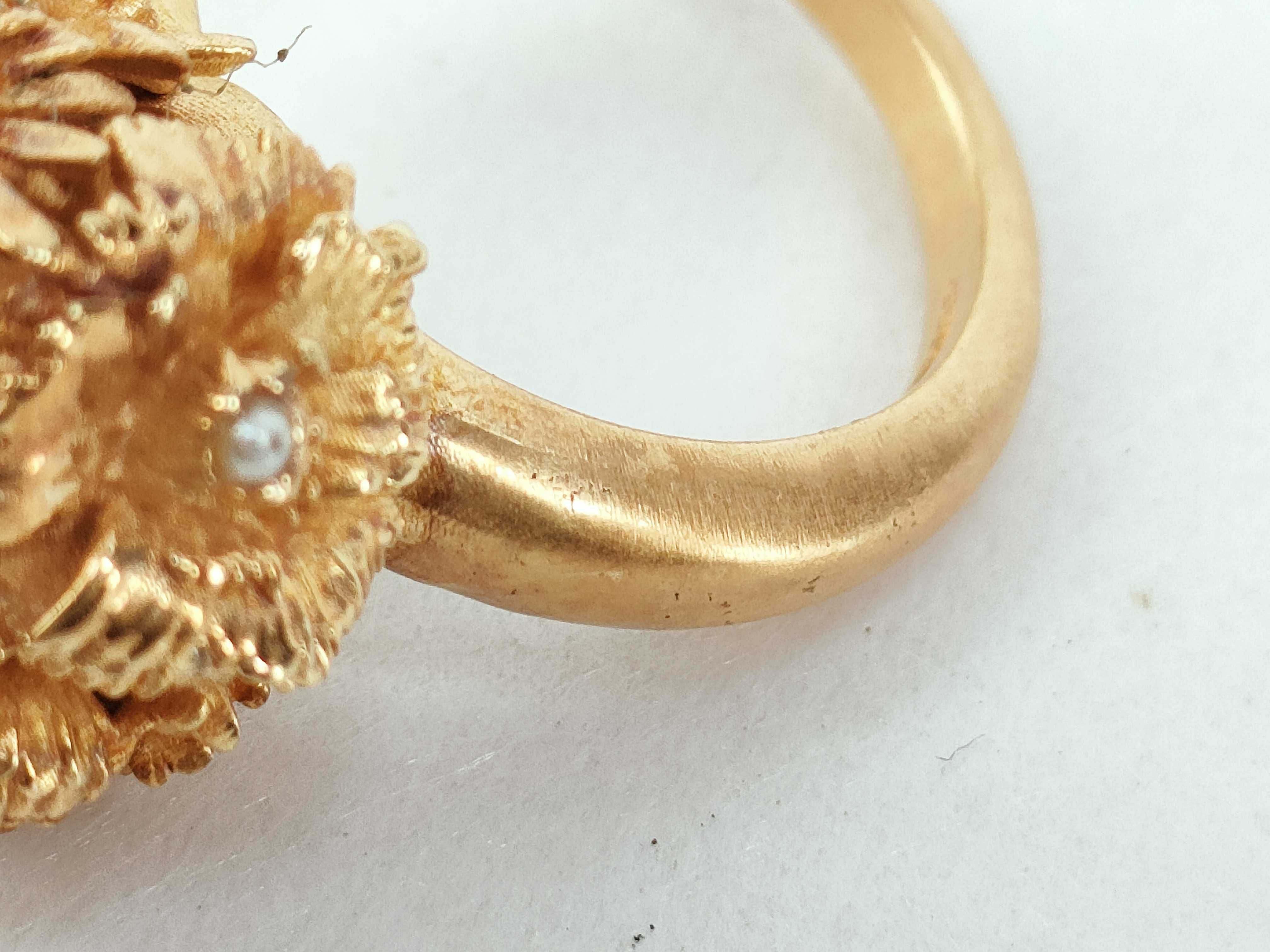 Flower Pearl Ring, Size M — view 9
