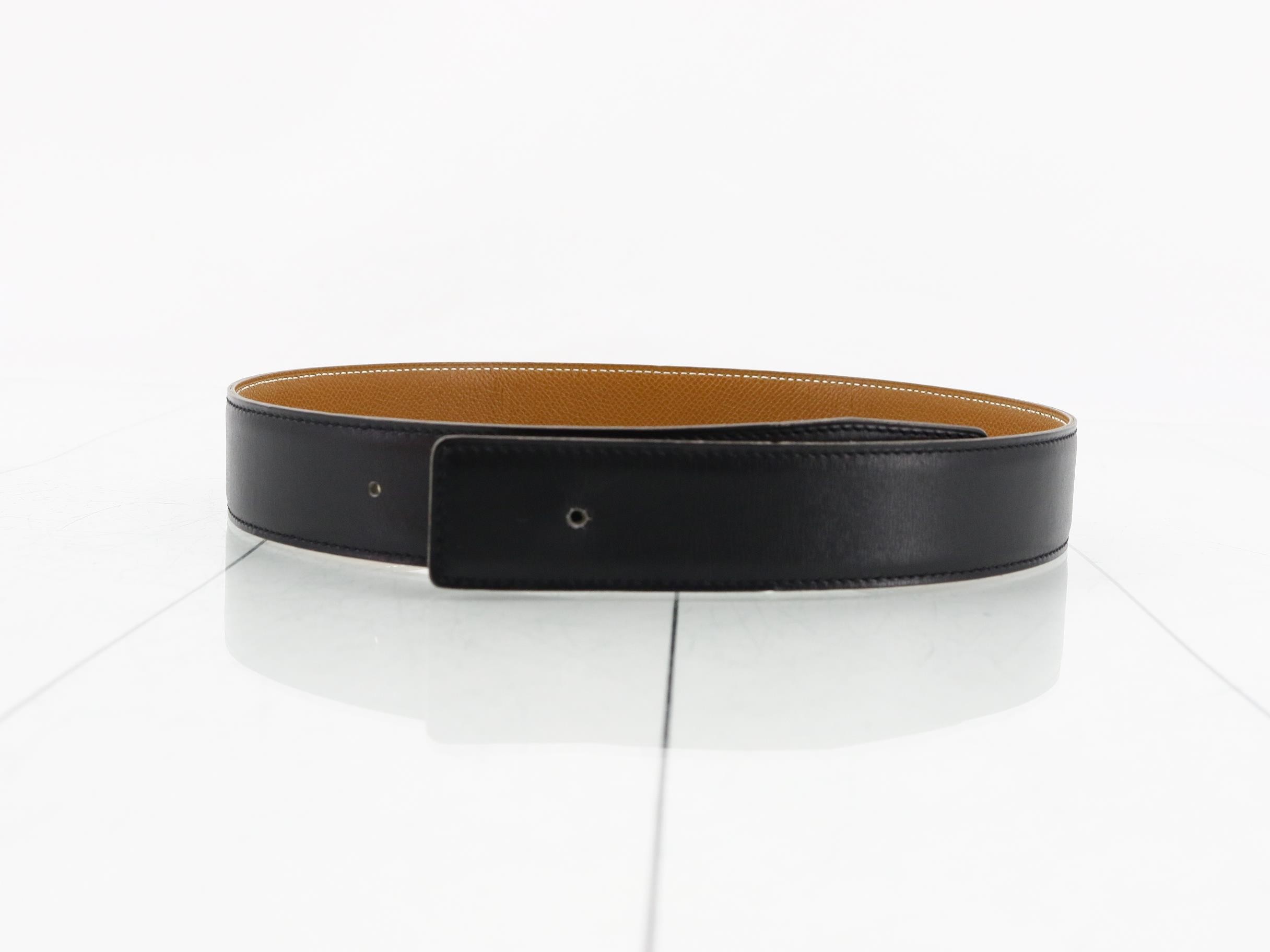Belt, brown/black, size 65, with Z stamp, box included.