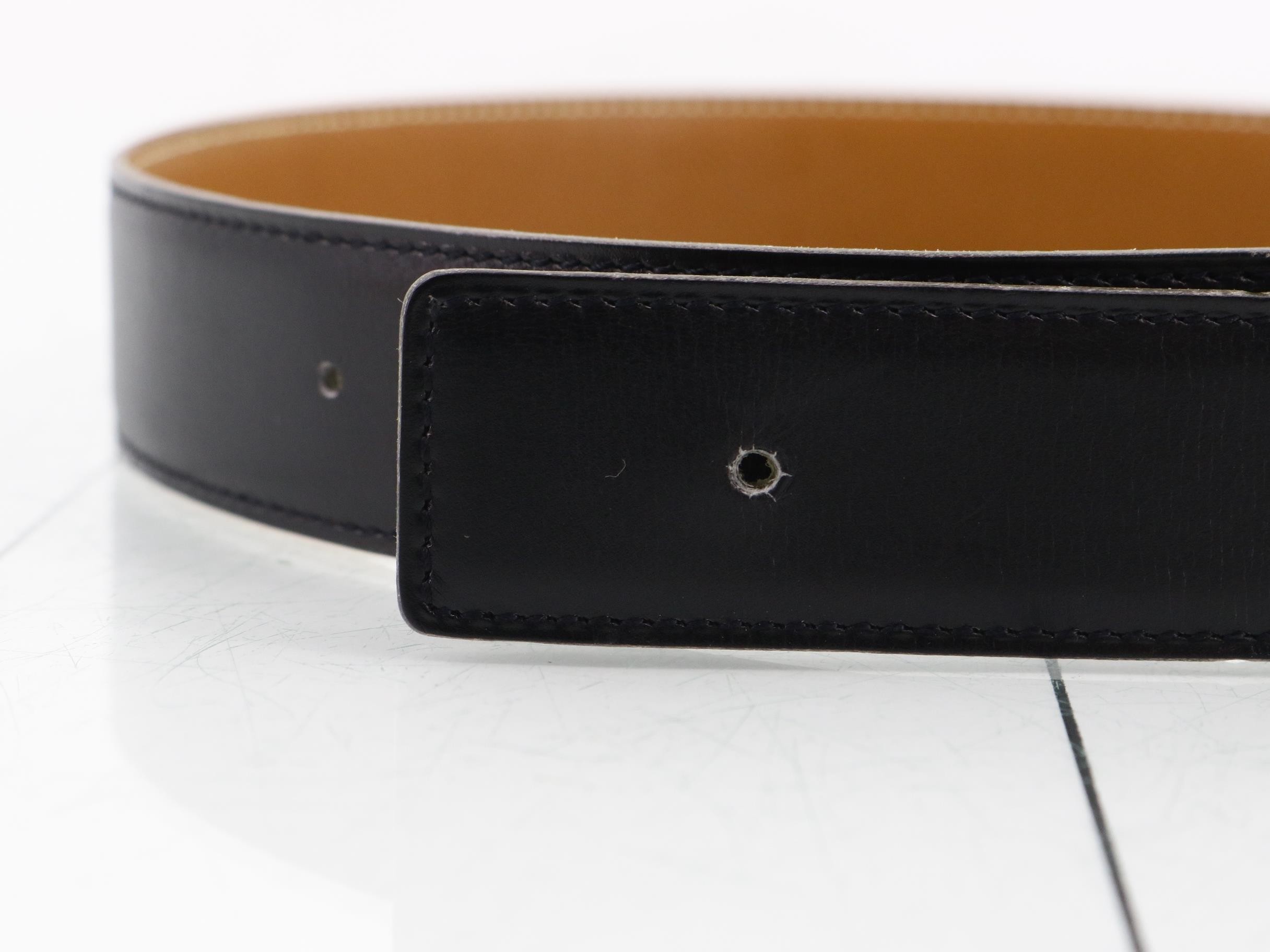 Belt, brown/black, size 65, with Z stamp, box included. — view 3