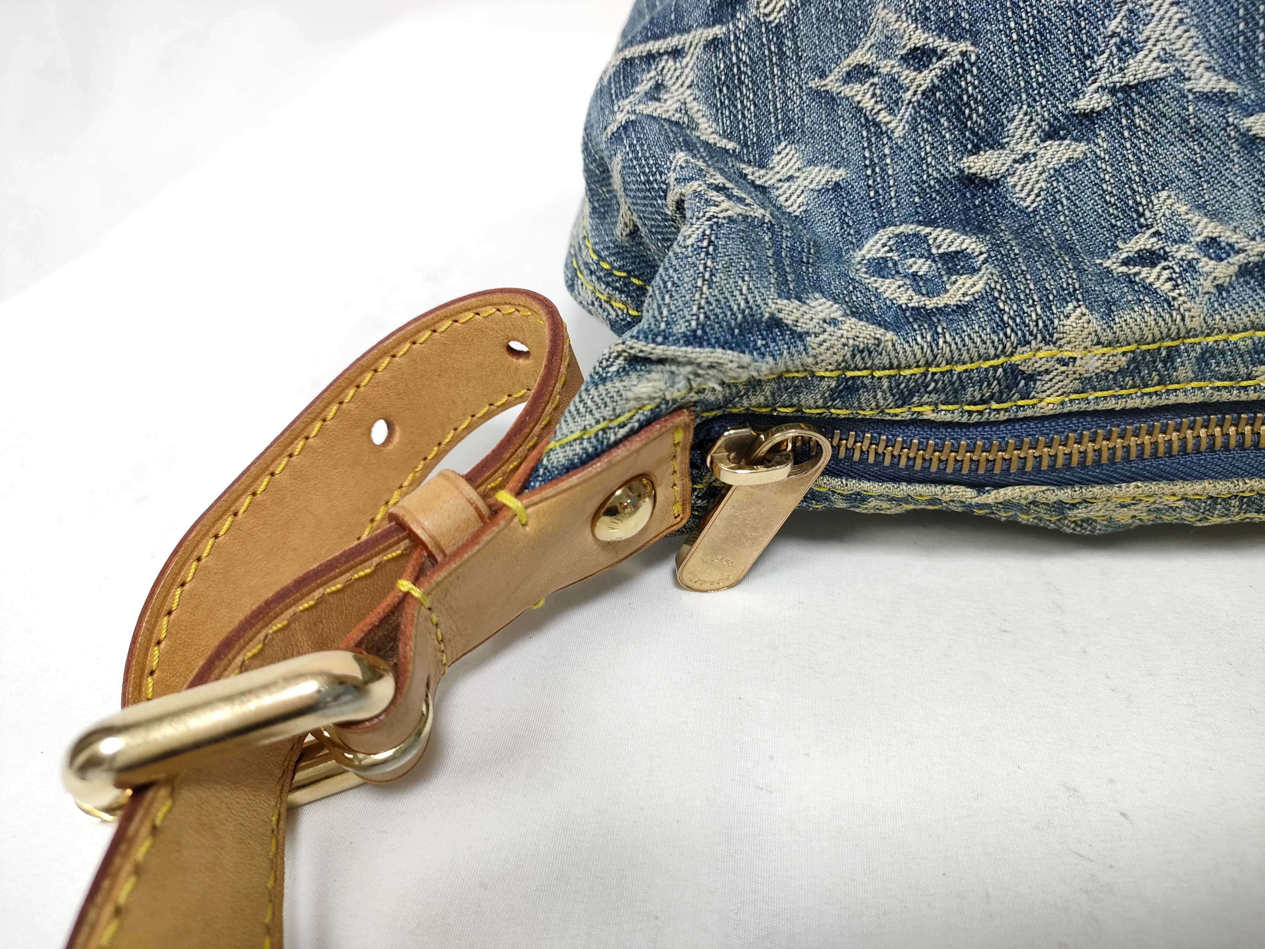 Monogram Denim Louis Vuitton Monogram Denim LV Baggy PM Shoulder Bag — view 12