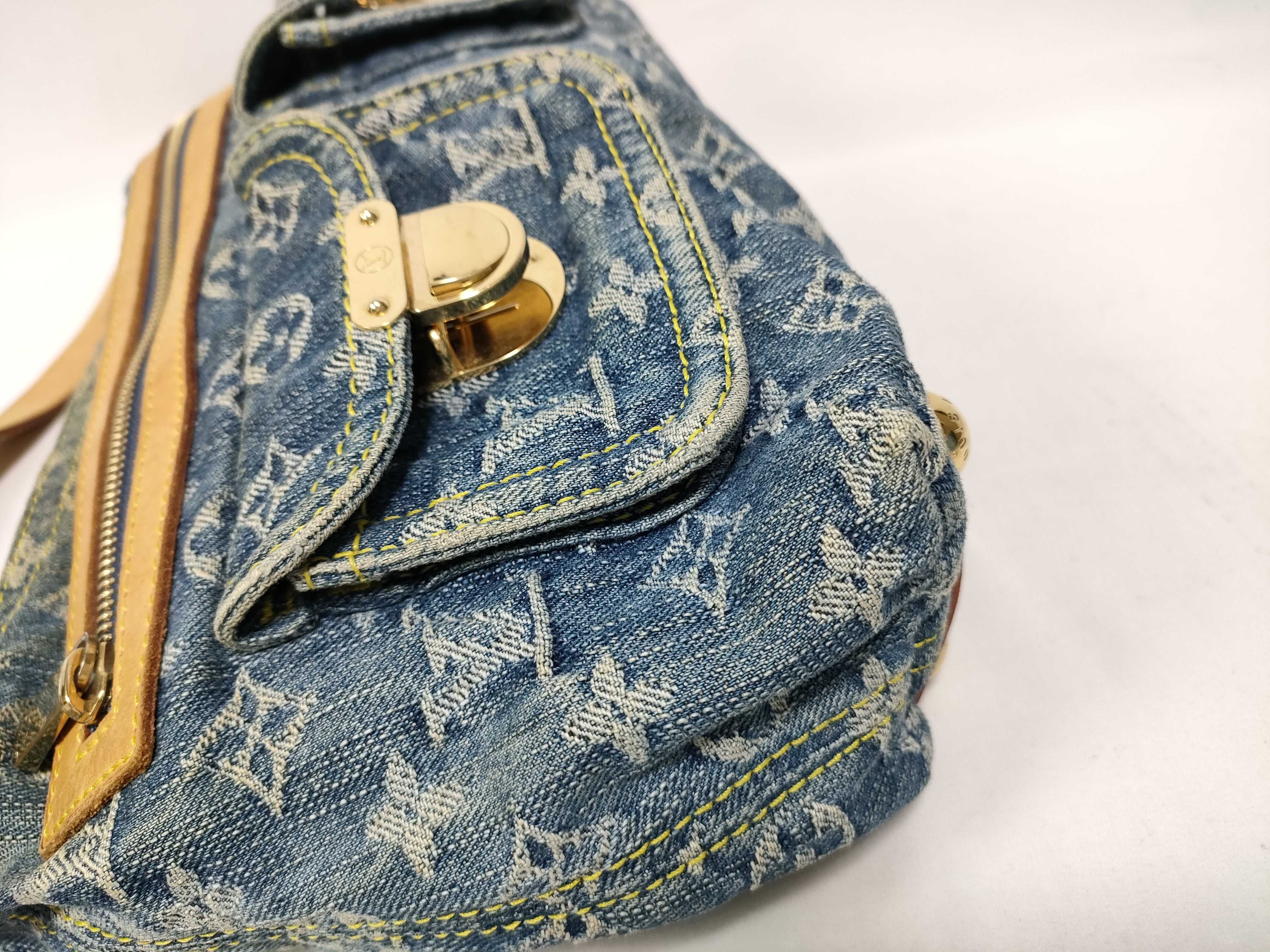 Monogram Denim Louis Vuitton Monogram Denim LV Baggy PM Shoulder Bag — view 4