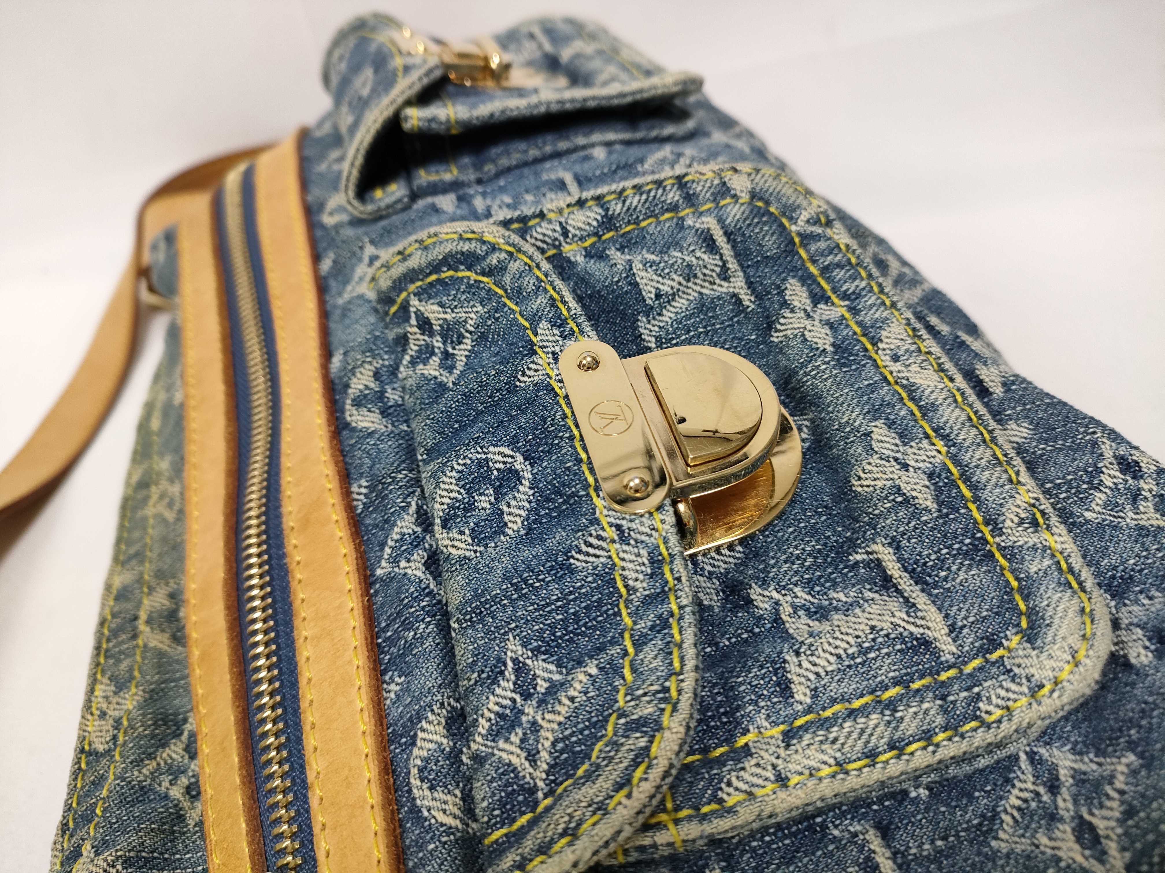 Monogram Denim Louis Vuitton Monogram Denim LV Baggy PM Shoulder Bag — view 5