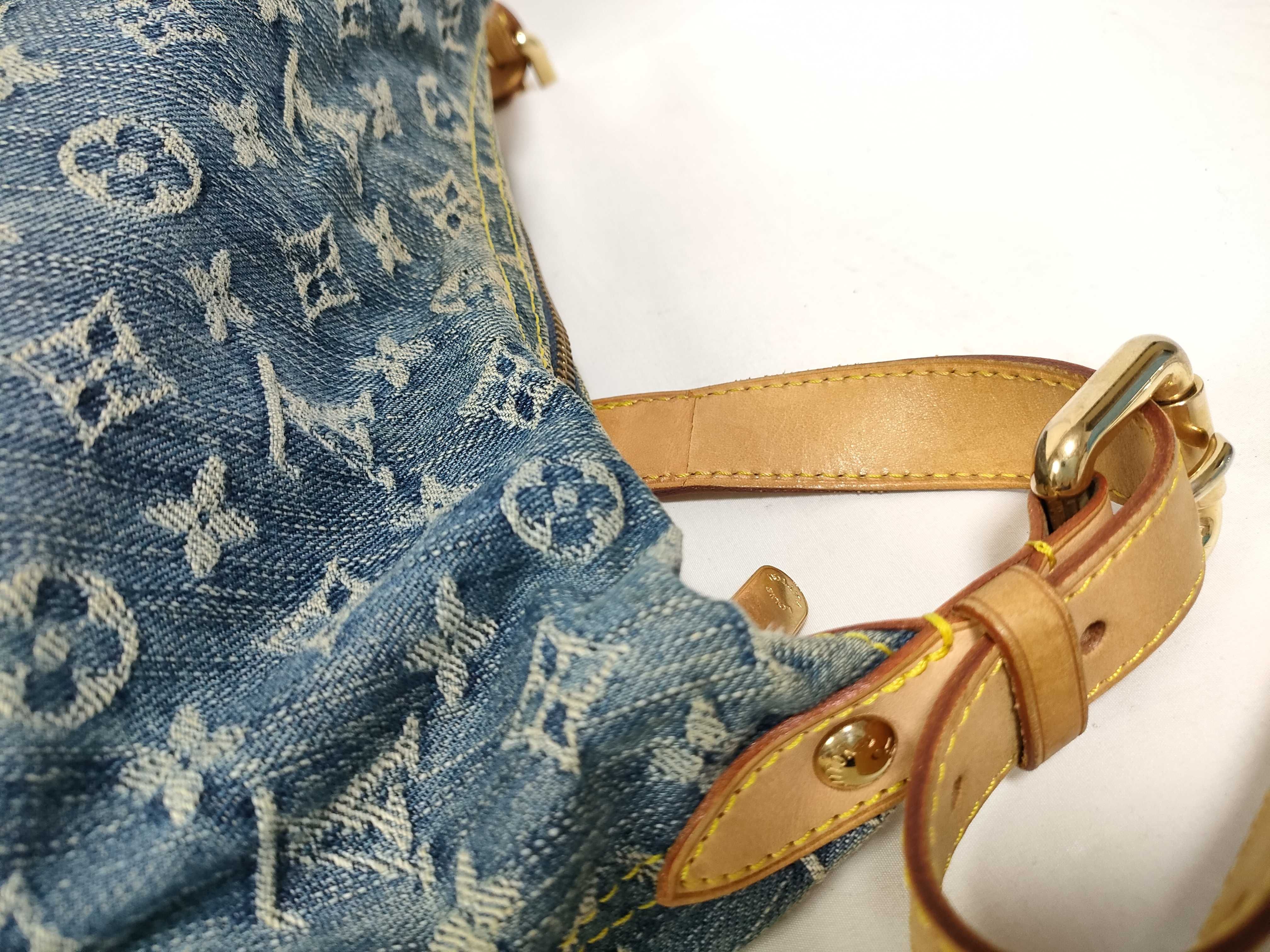 Monogram Denim Louis Vuitton Monogram Denim LV Baggy PM Shoulder Bag — view 9