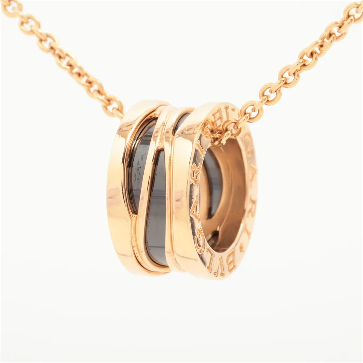 B Zero One Design Legend Necklace 750(PG) x Ceramic 13.4g NZE72M — view 2