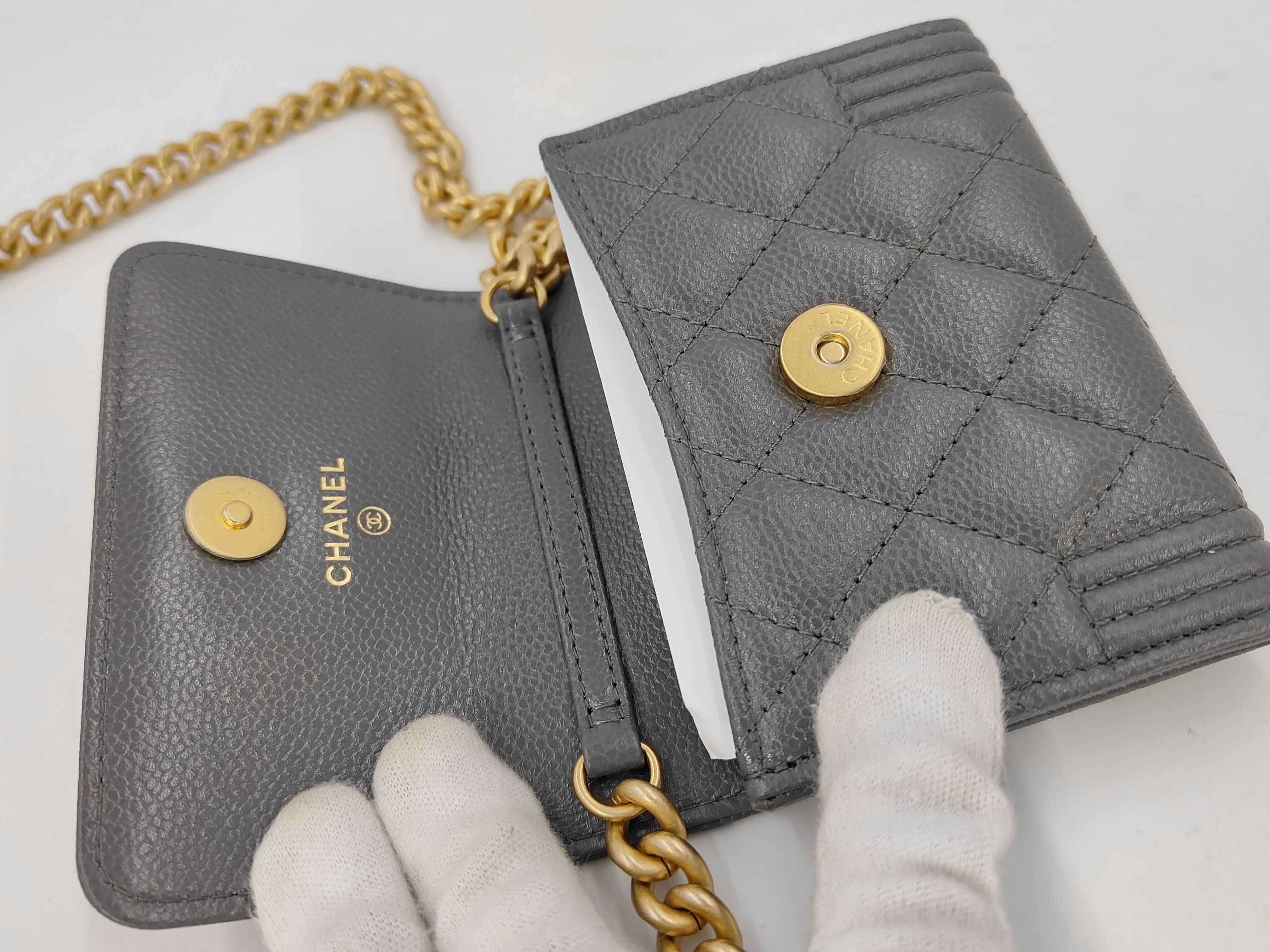 Matelassé Chain Coin Purse Shoulder Bag — view 6