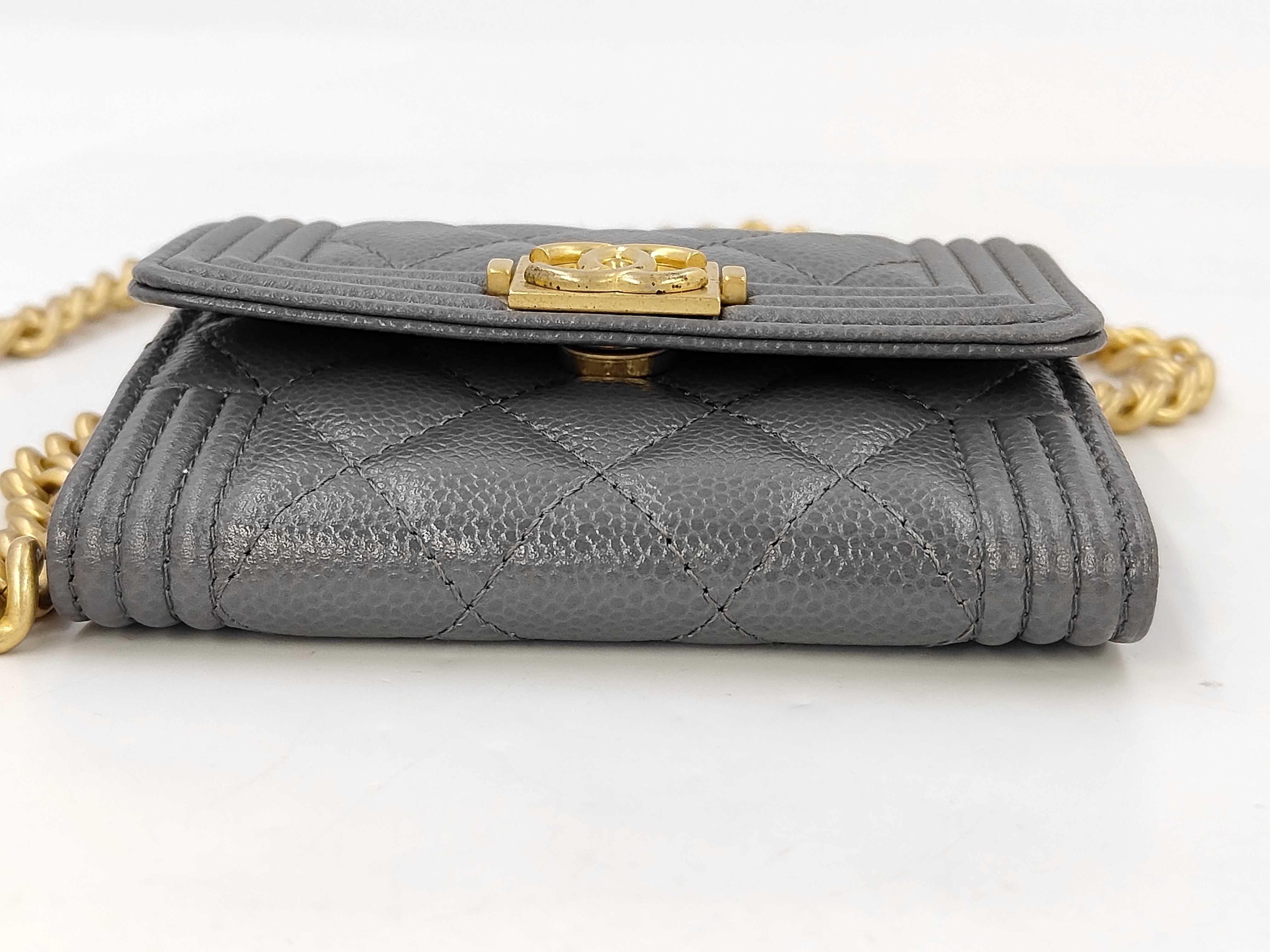 Matelassé Chain Coin Purse Shoulder Bag — view 8