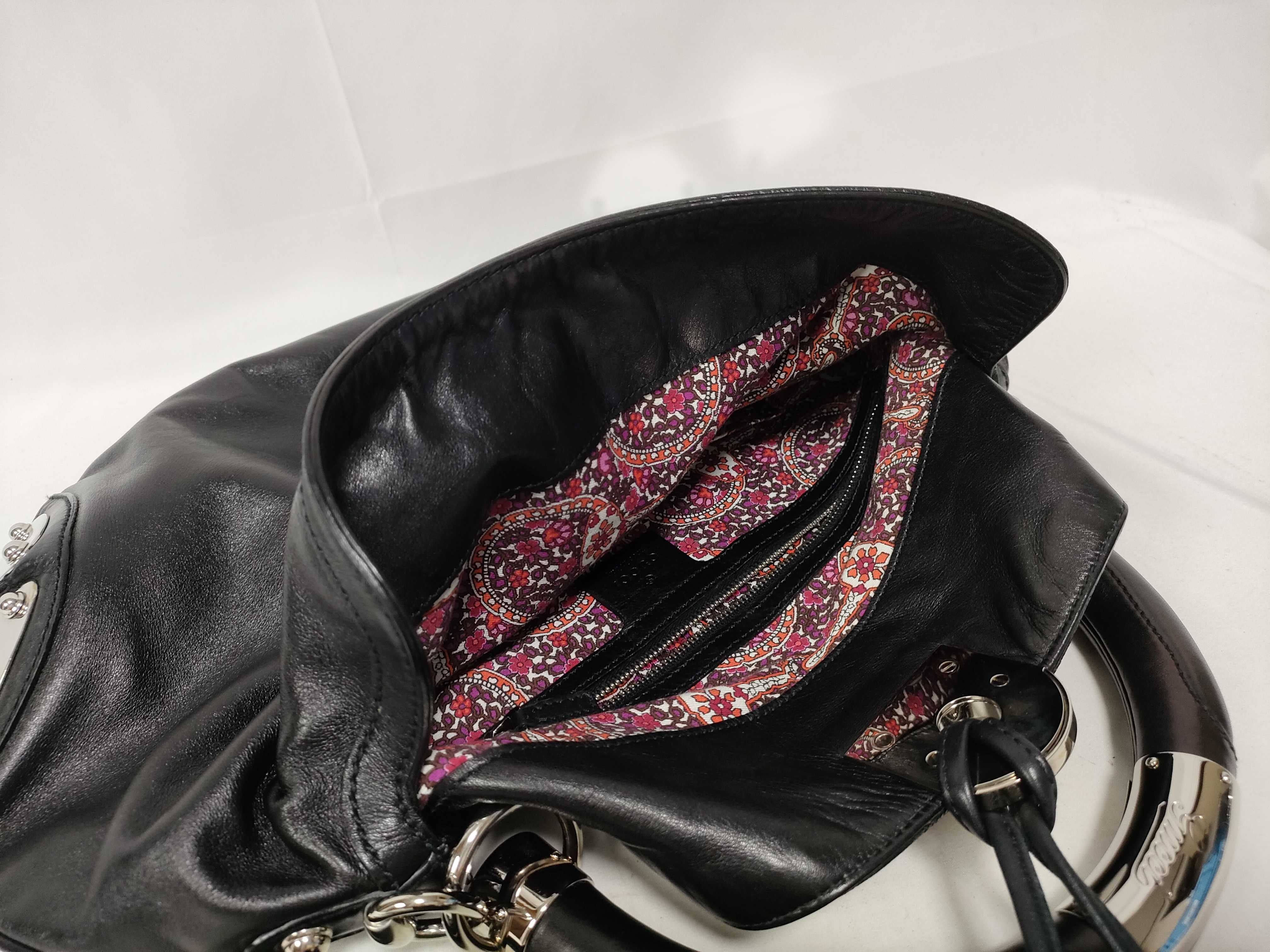 2-way Bamboo Fringe Shoulder Handbag, Black Handbag — view 10