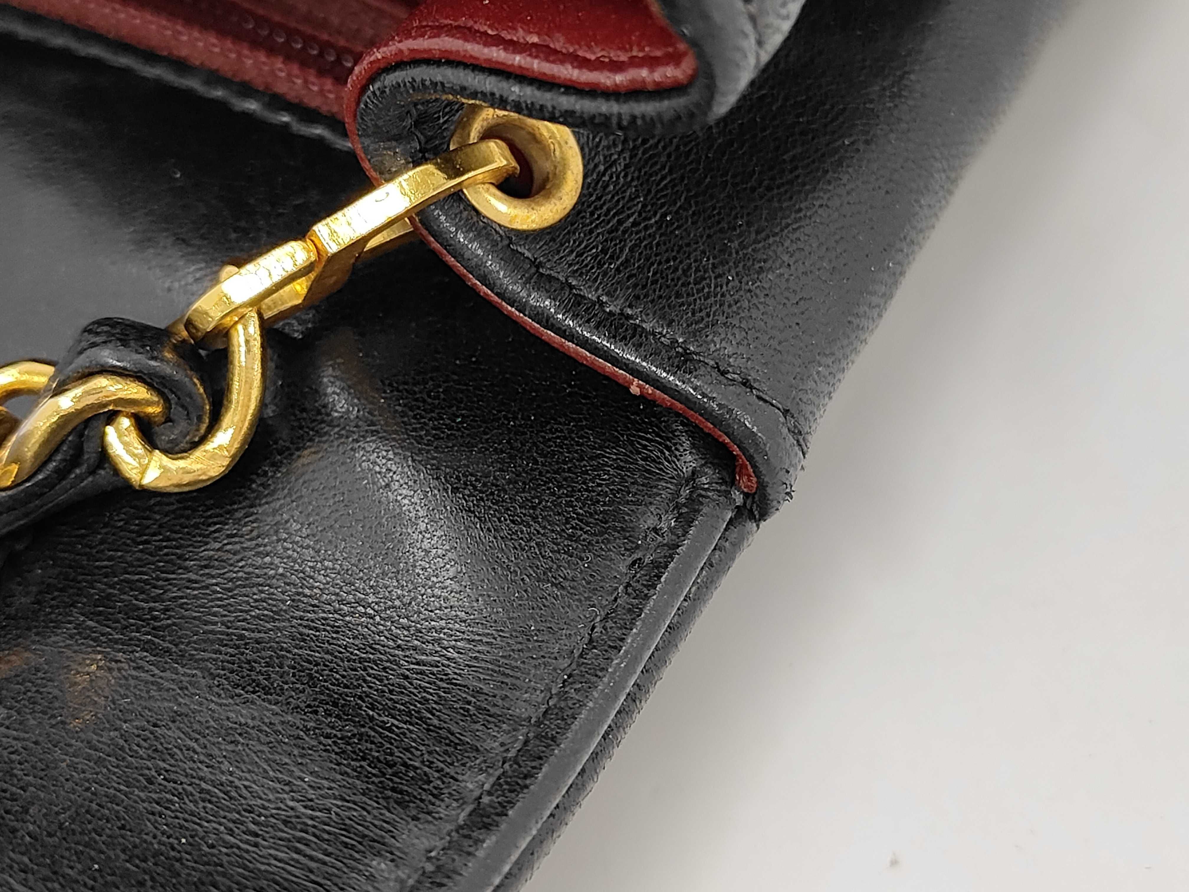 Matelassé Diana Chain Lambskin Black Shoulder Bag with GP Hardware — view 8