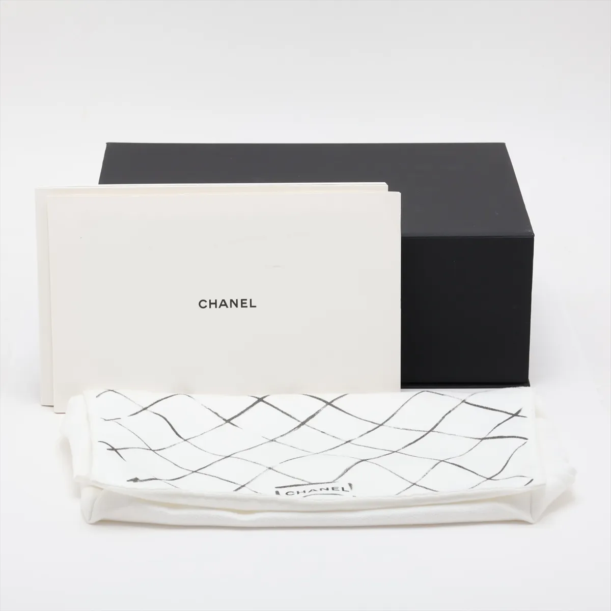 [Individually packaged] Chanel Matelassé 25 Caviar Skin Double Flap Double Chain Bag, Black, Silver Hardware, H6JHXXNC, Random Plate, A01112 — view 11