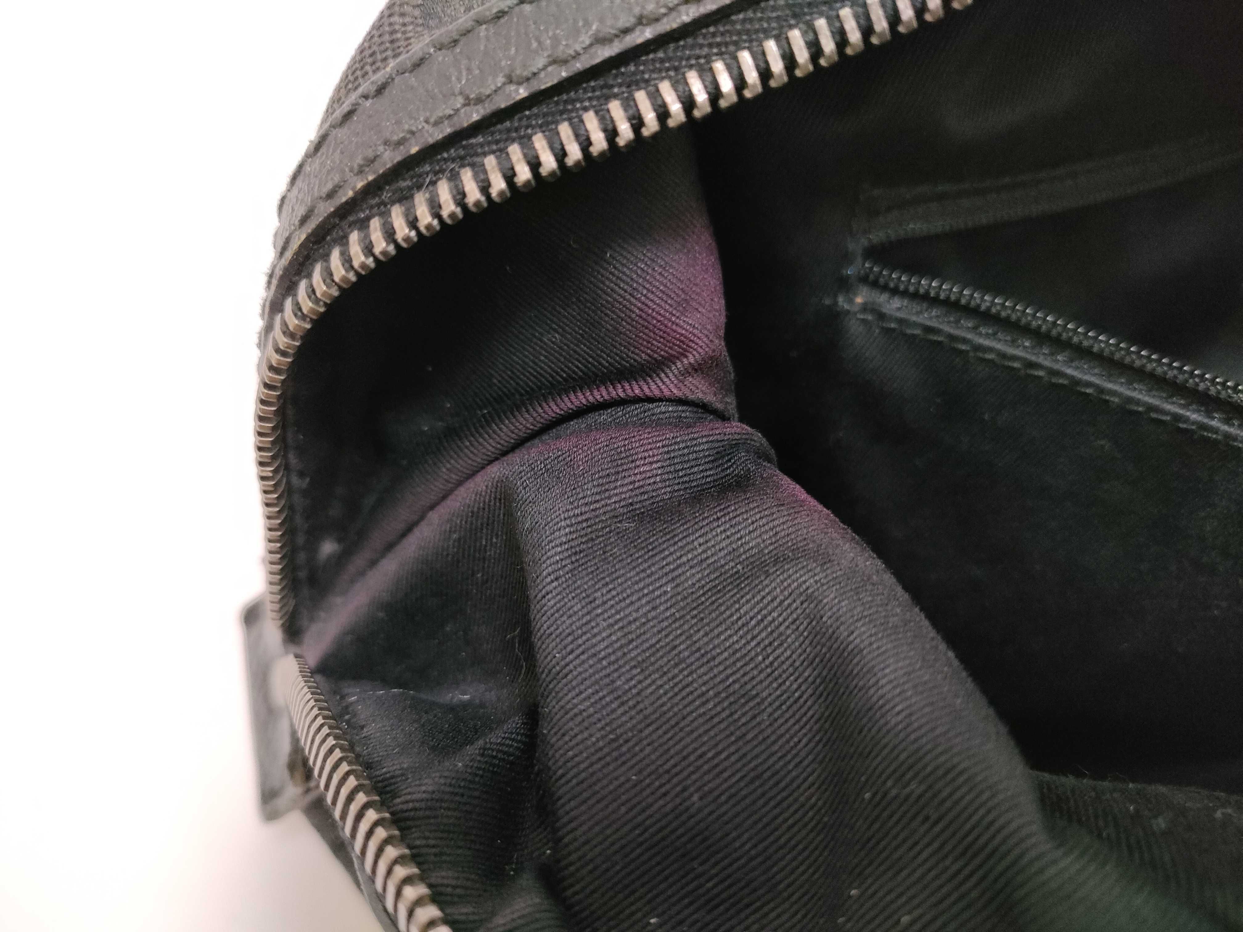 GG Canvas Boston Bag Leather Black Handbag (113009) — view 15