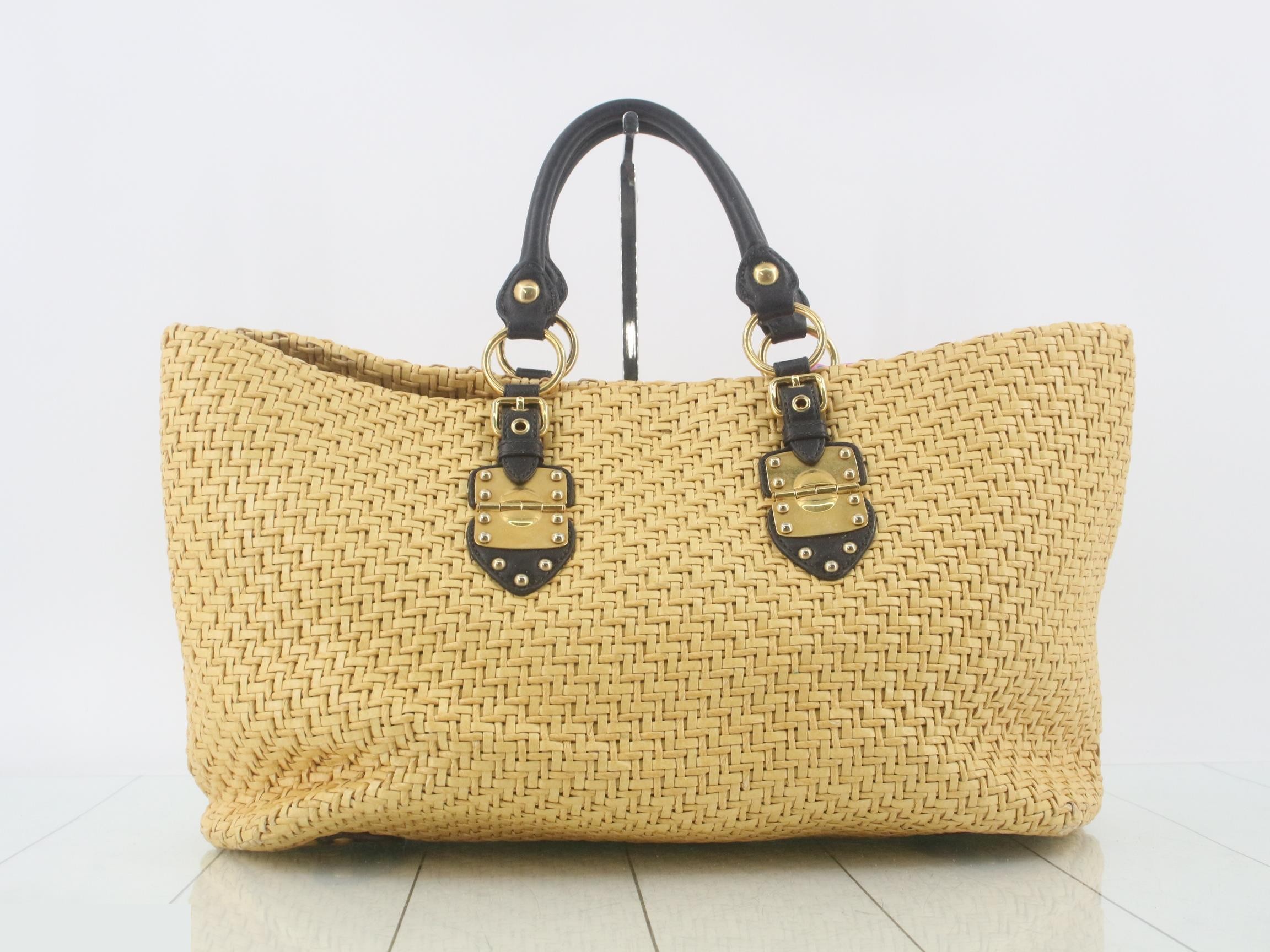 Raffia tote bag — view 2