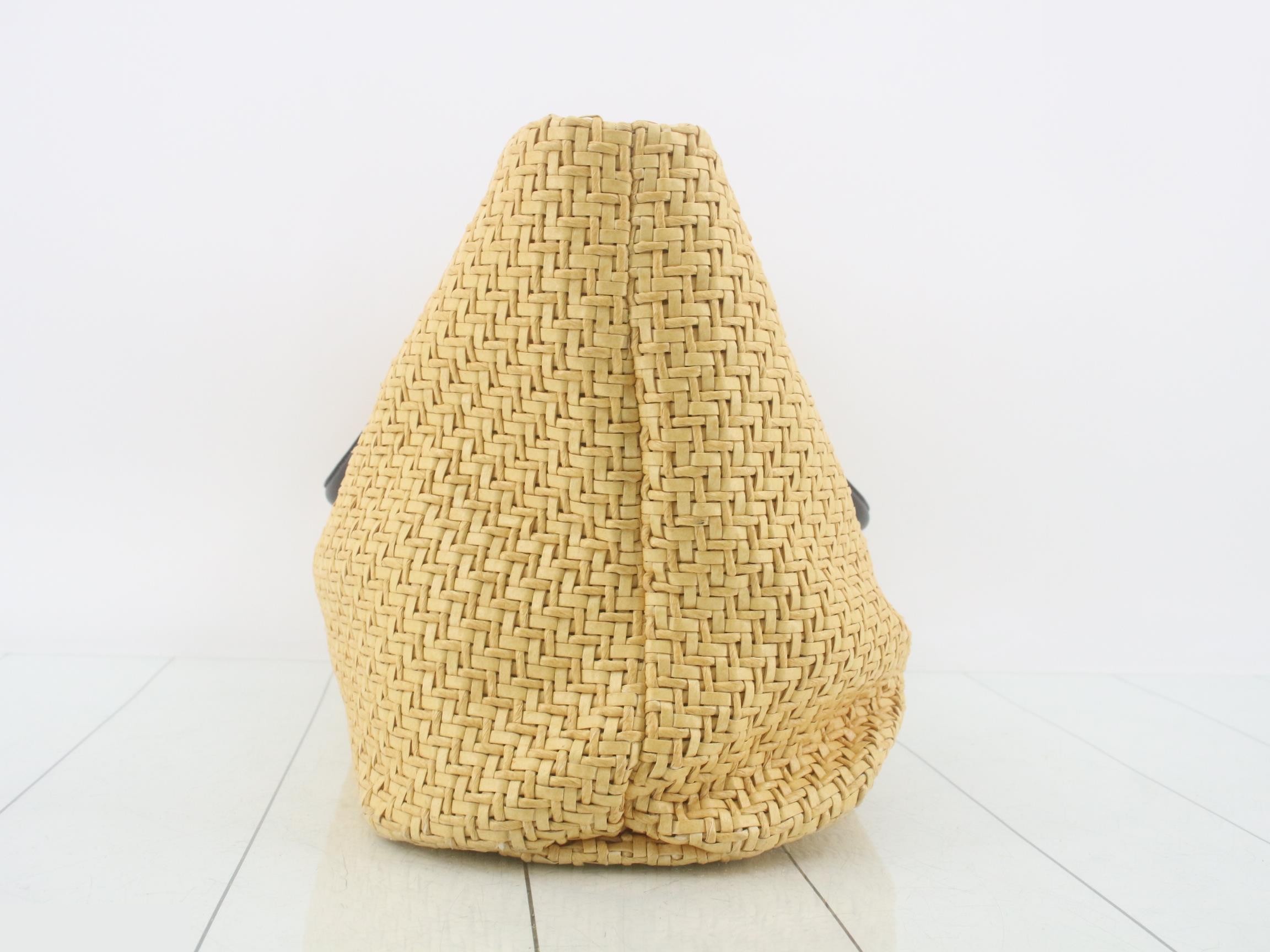 Raffia tote bag — view 3