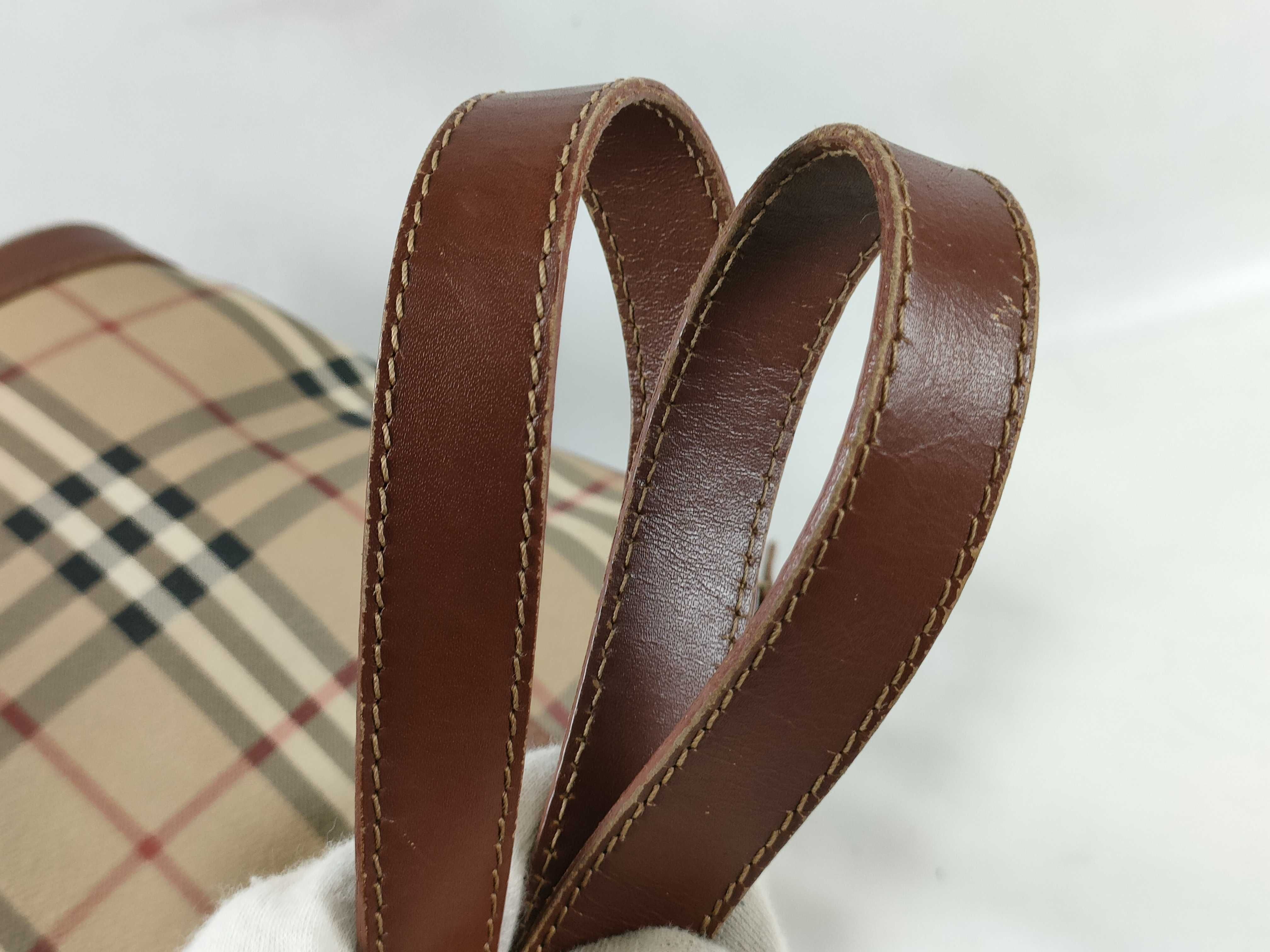 Nova Check Leather Tote Bag — view 4