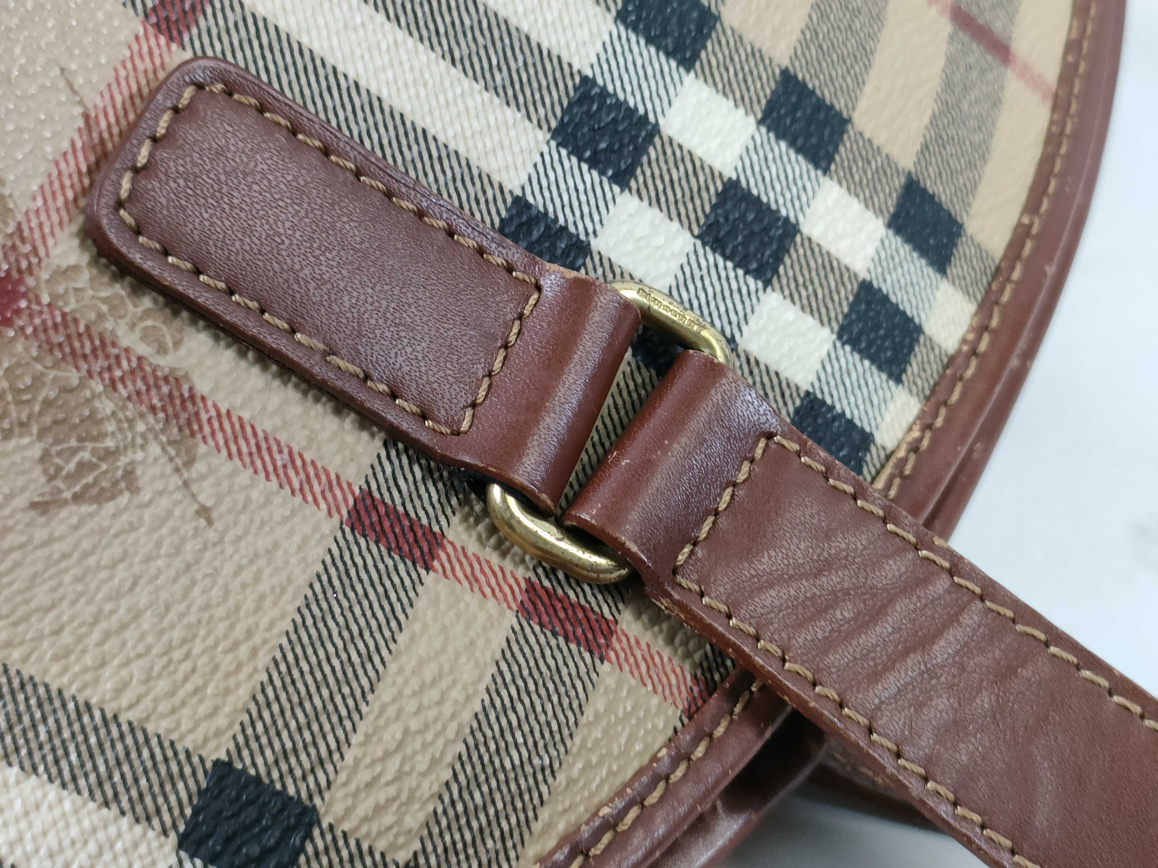 Nova Check Leather Tote Bag — view 5