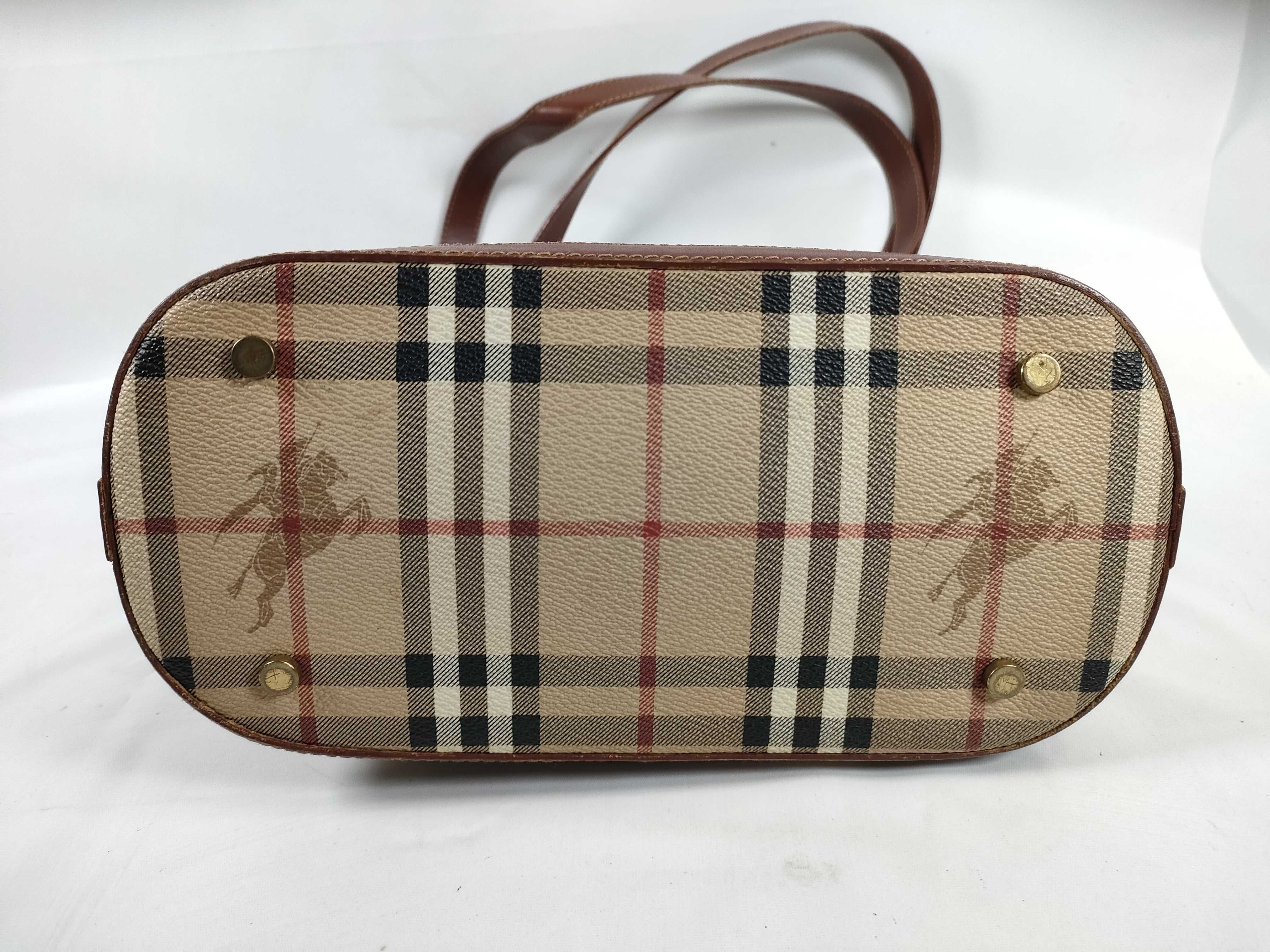 Nova Check Leather Tote Bag — view 7