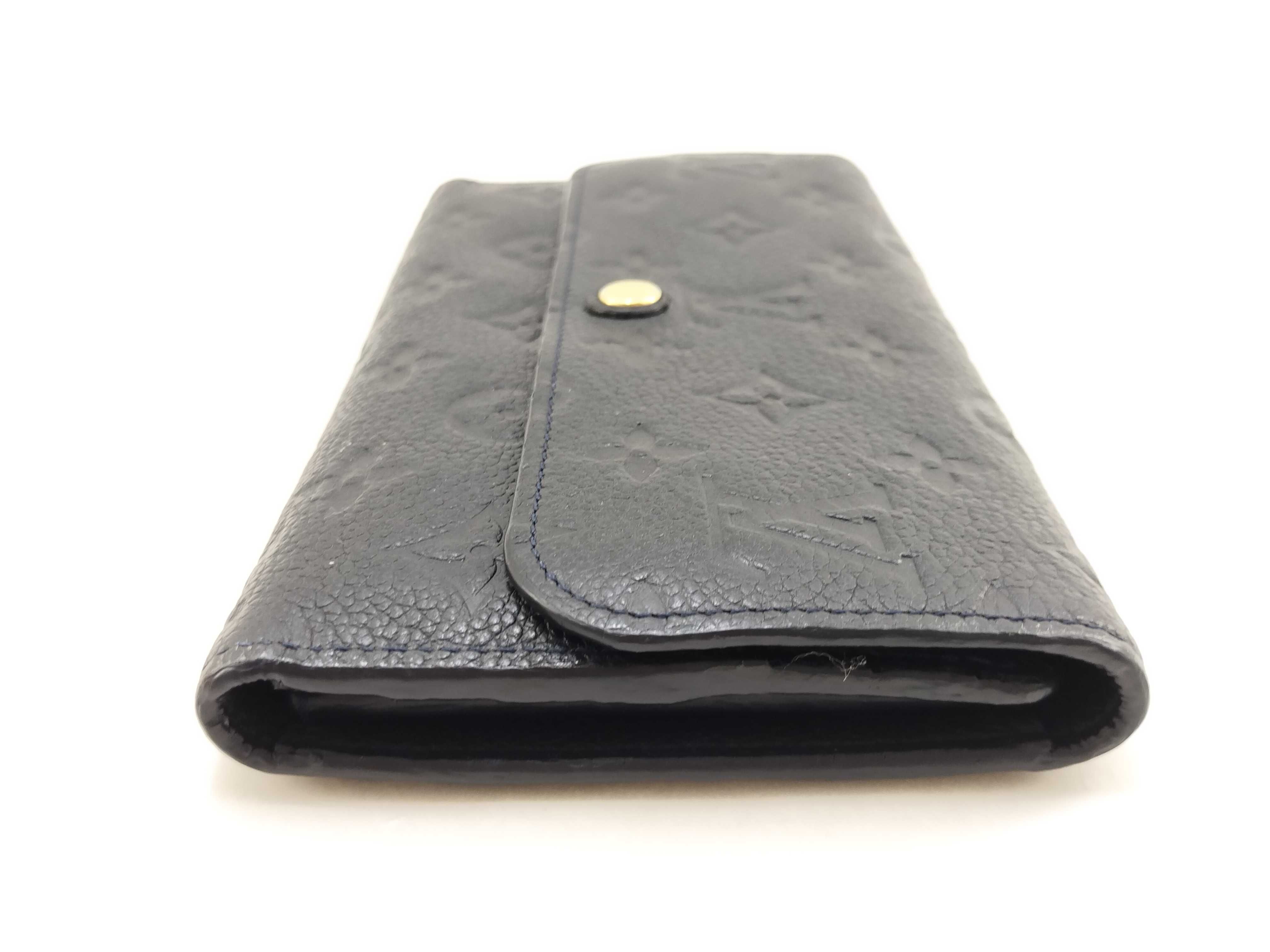 Monogram Empreinte Louis Vuitton Empreinte Leather Tri-fold Long Wallet with Serial Number, Box, and Wallet — view 3
