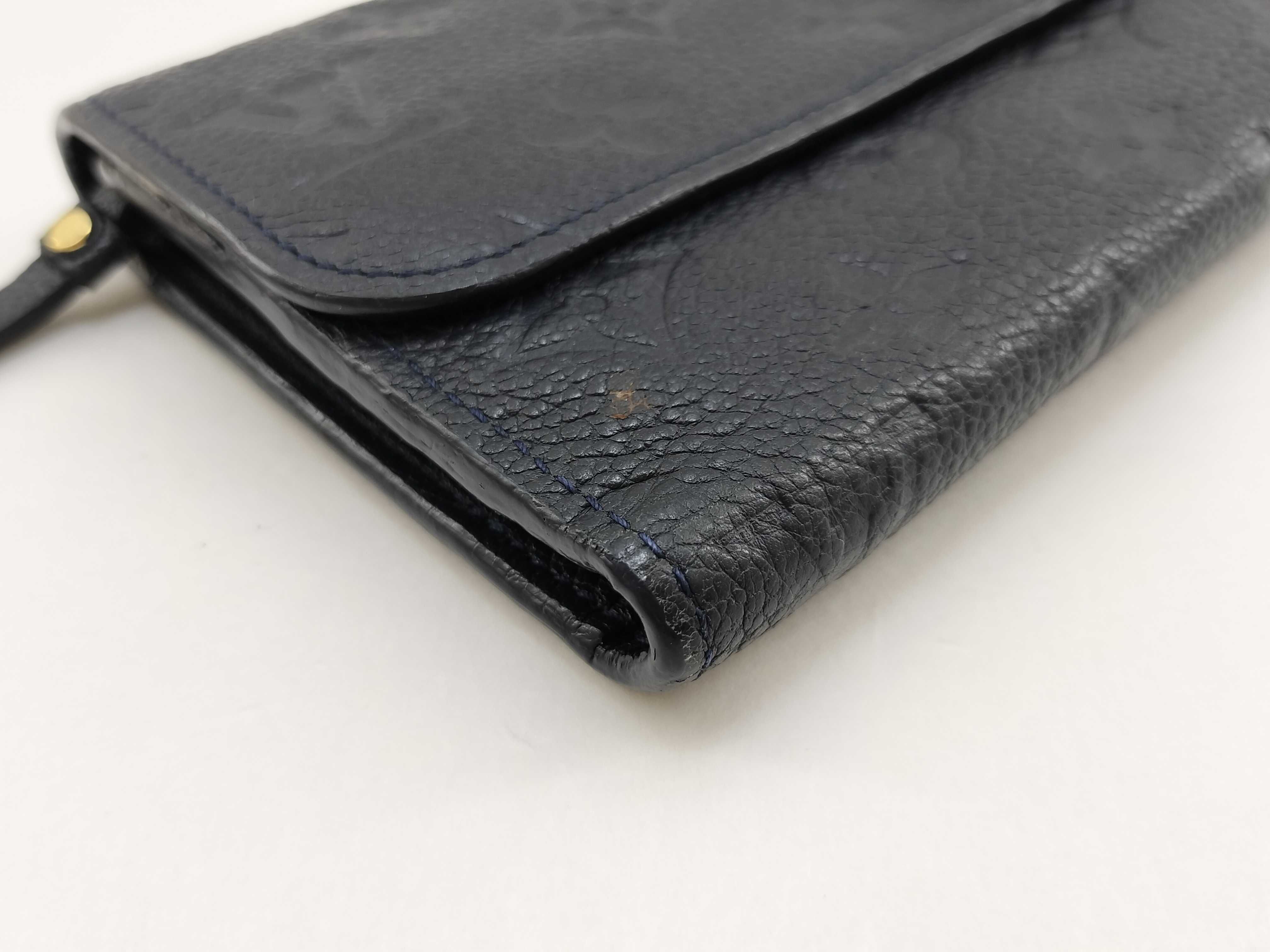 Monogram Empreinte Louis Vuitton Empreinte Leather Tri-fold Long Wallet with Serial Number, Box, and Wallet — view 6