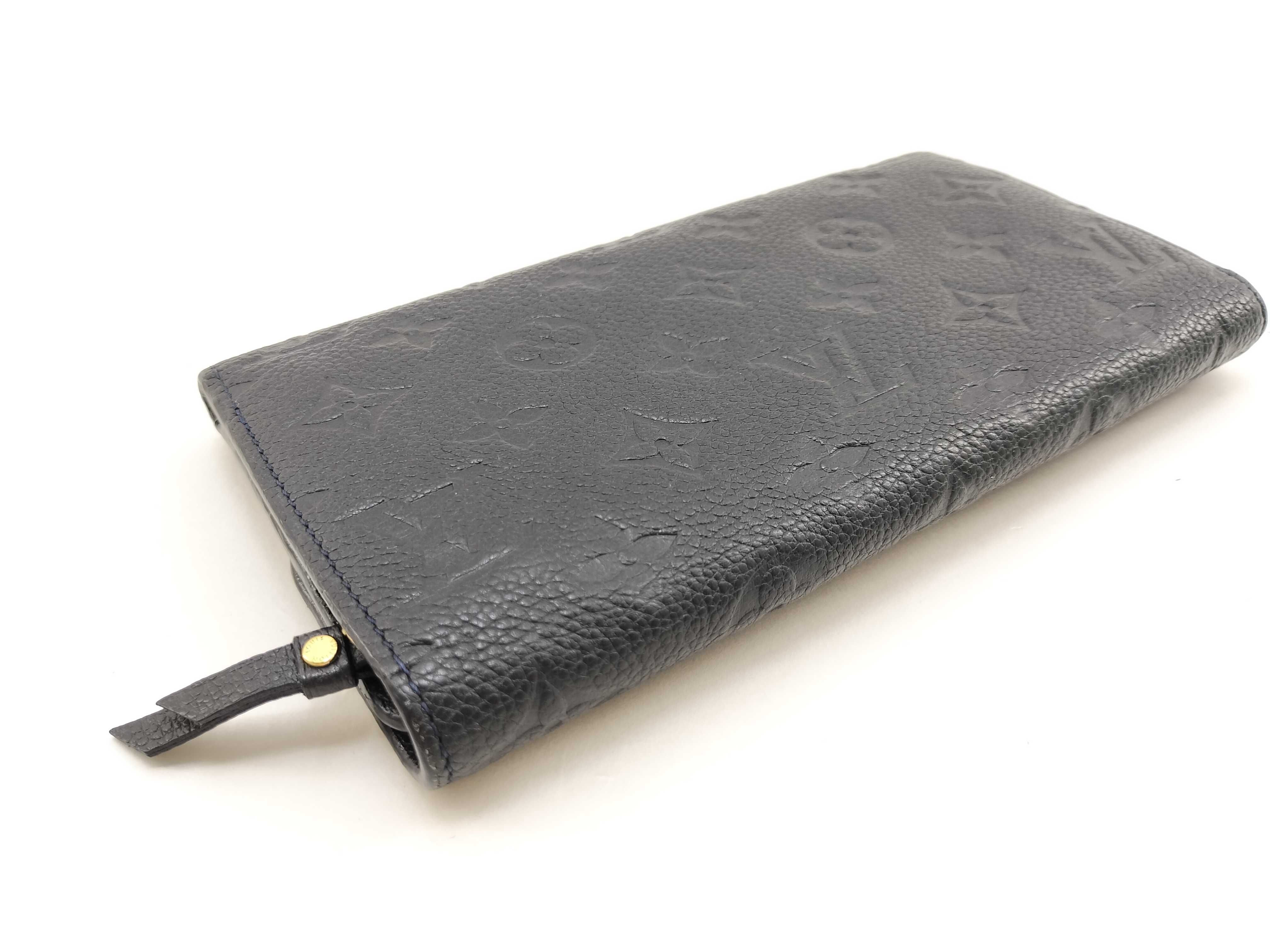 Monogram Empreinte Louis Vuitton Empreinte Leather Tri-fold Long Wallet with Serial Number, Box, and Wallet — view 7