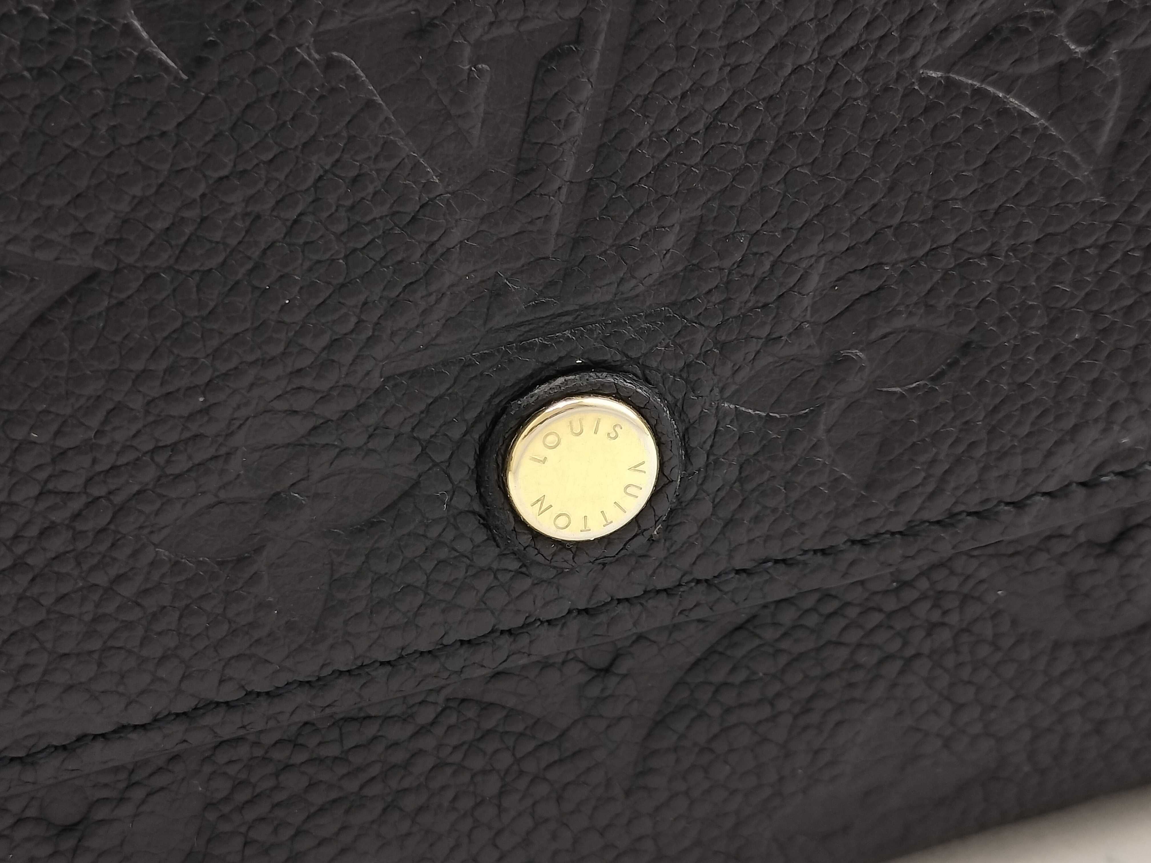 Monogram Empreinte Louis Vuitton Empreinte Leather Tri-fold Long Wallet with Serial Number, Box, and Wallet — view 8