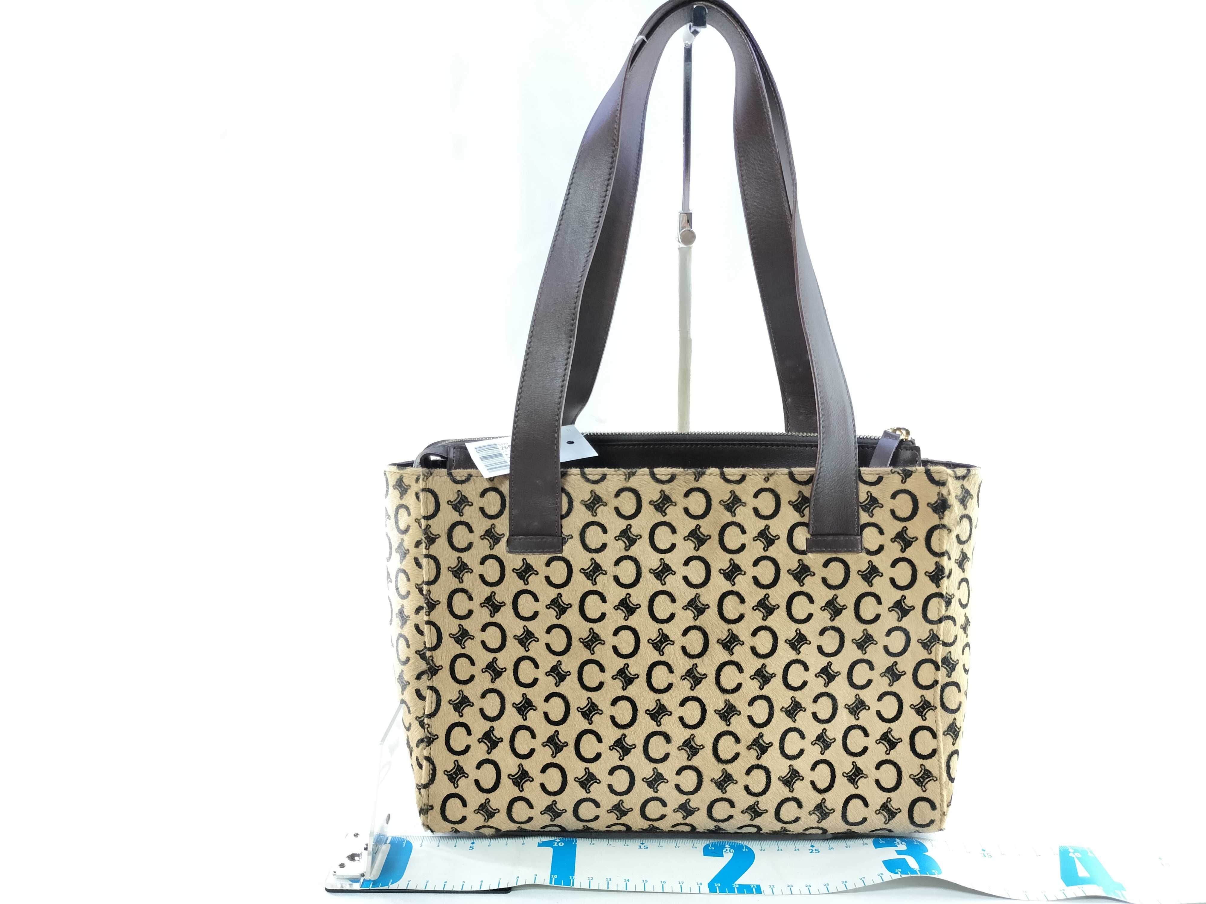 calfskin tote bag, handle stains. — view 2