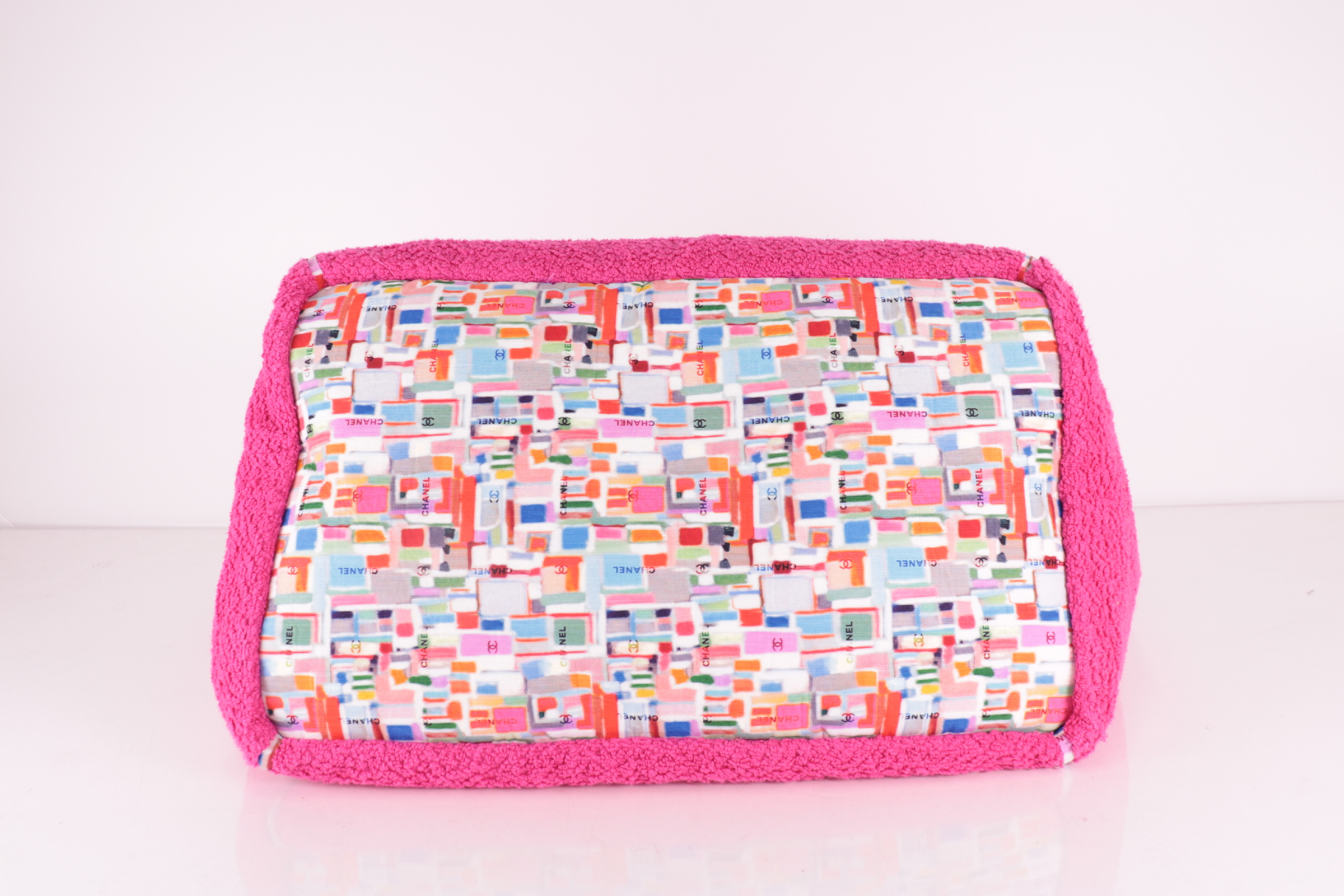 Coco Beach terrycloth tote bag, pink tote bag — view 6