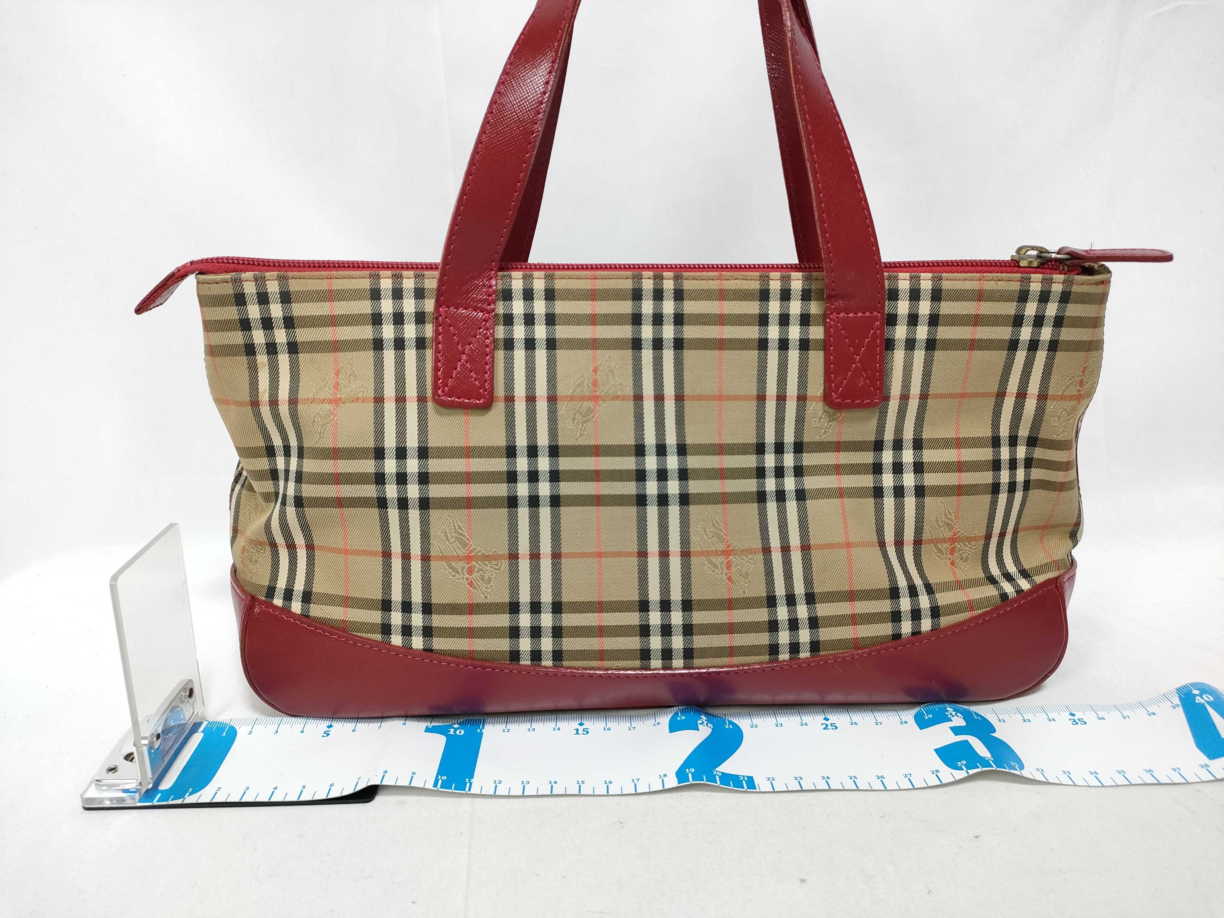 Nova Check Leather Charm Embossed Handbag — view 2
