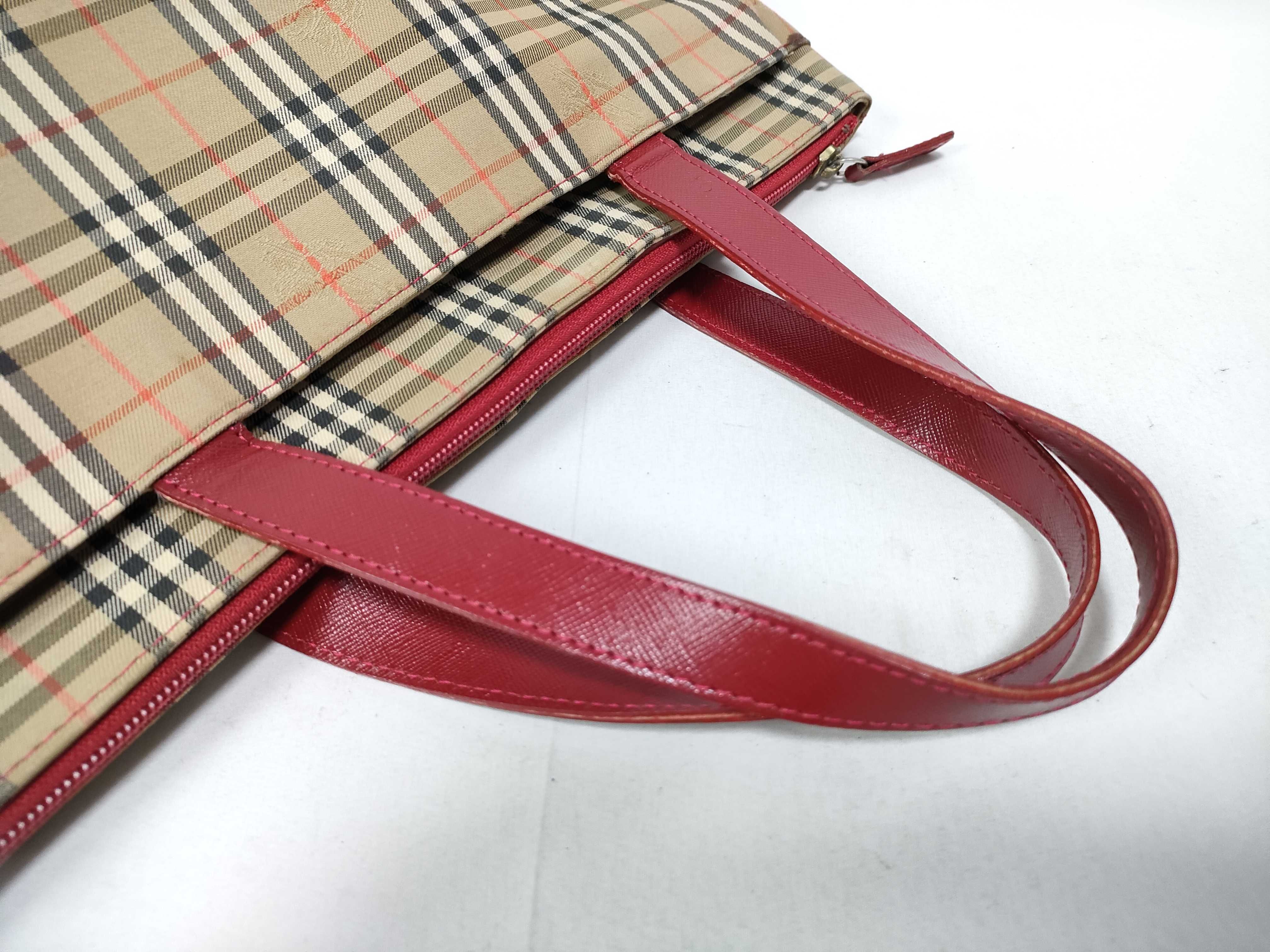 Nova Check Leather Charm Embossed Handbag — view 10