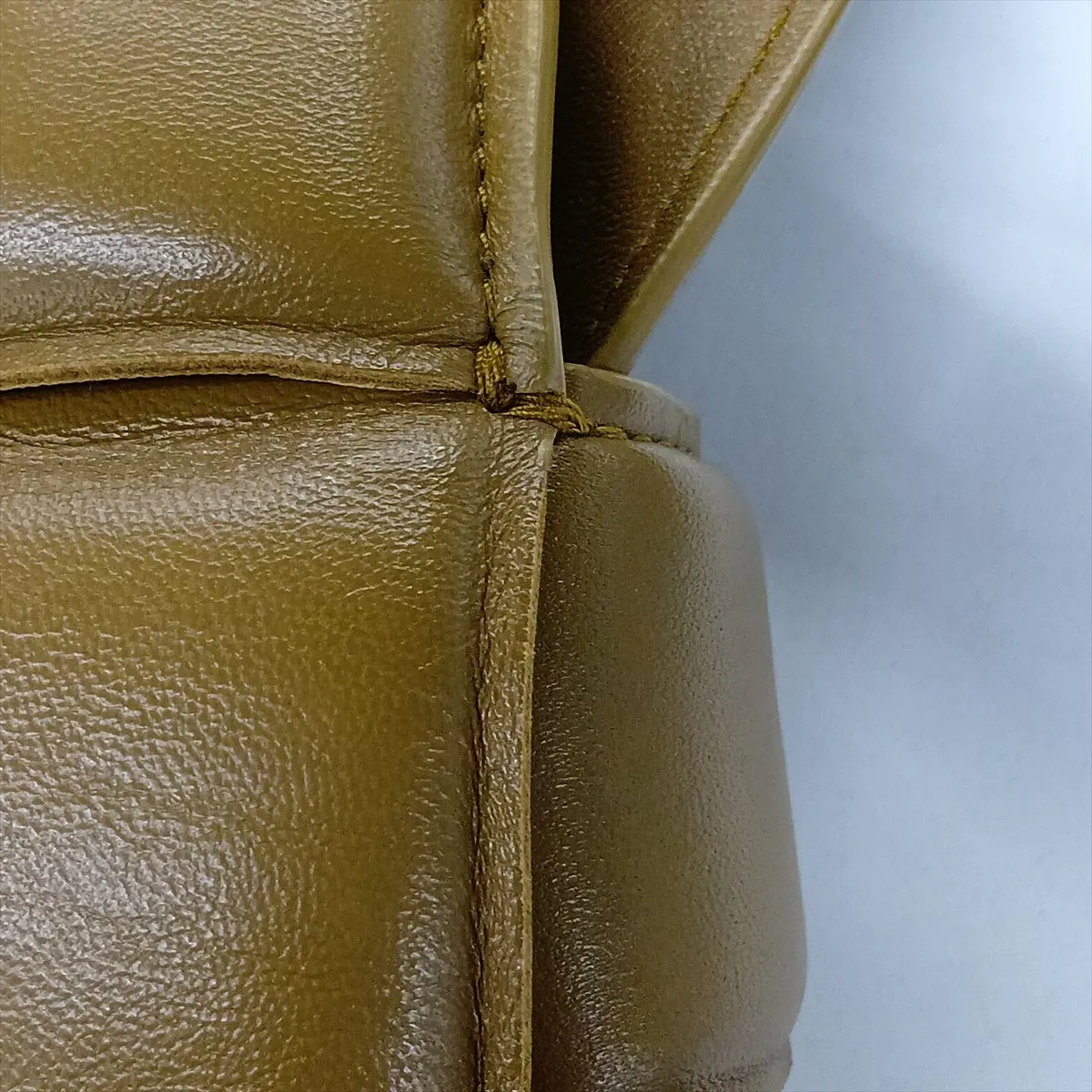 Maxi Intrecciato Padded Cassette Leather Shoulder Bag, Brown — view 13