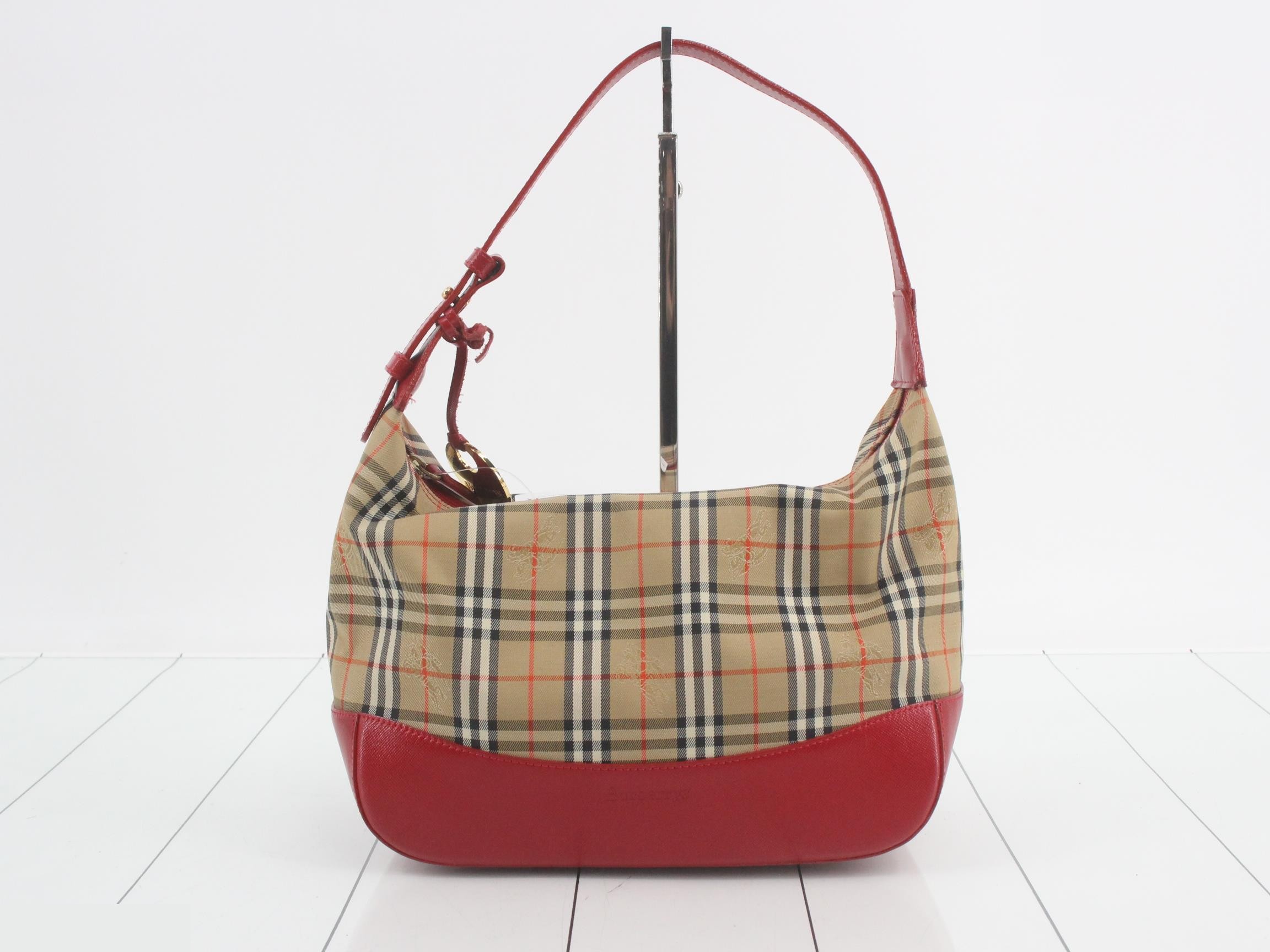 Burberrys Nova Check One-Shoulder Bag