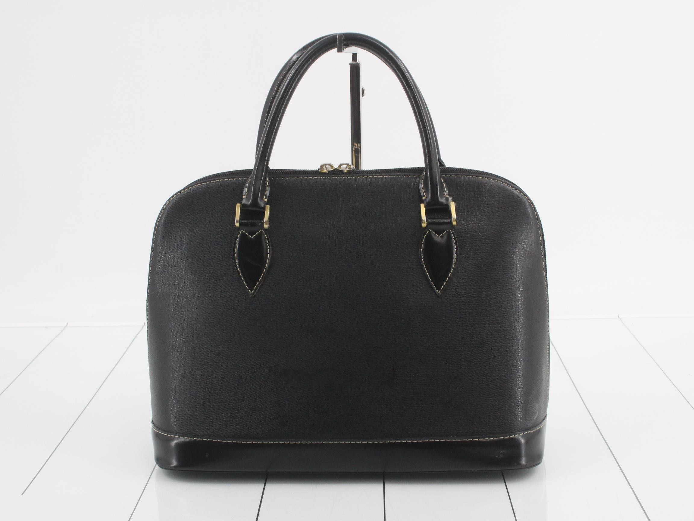 Leather Nova Check Dome-Shaped Bag/Handbag — view 2