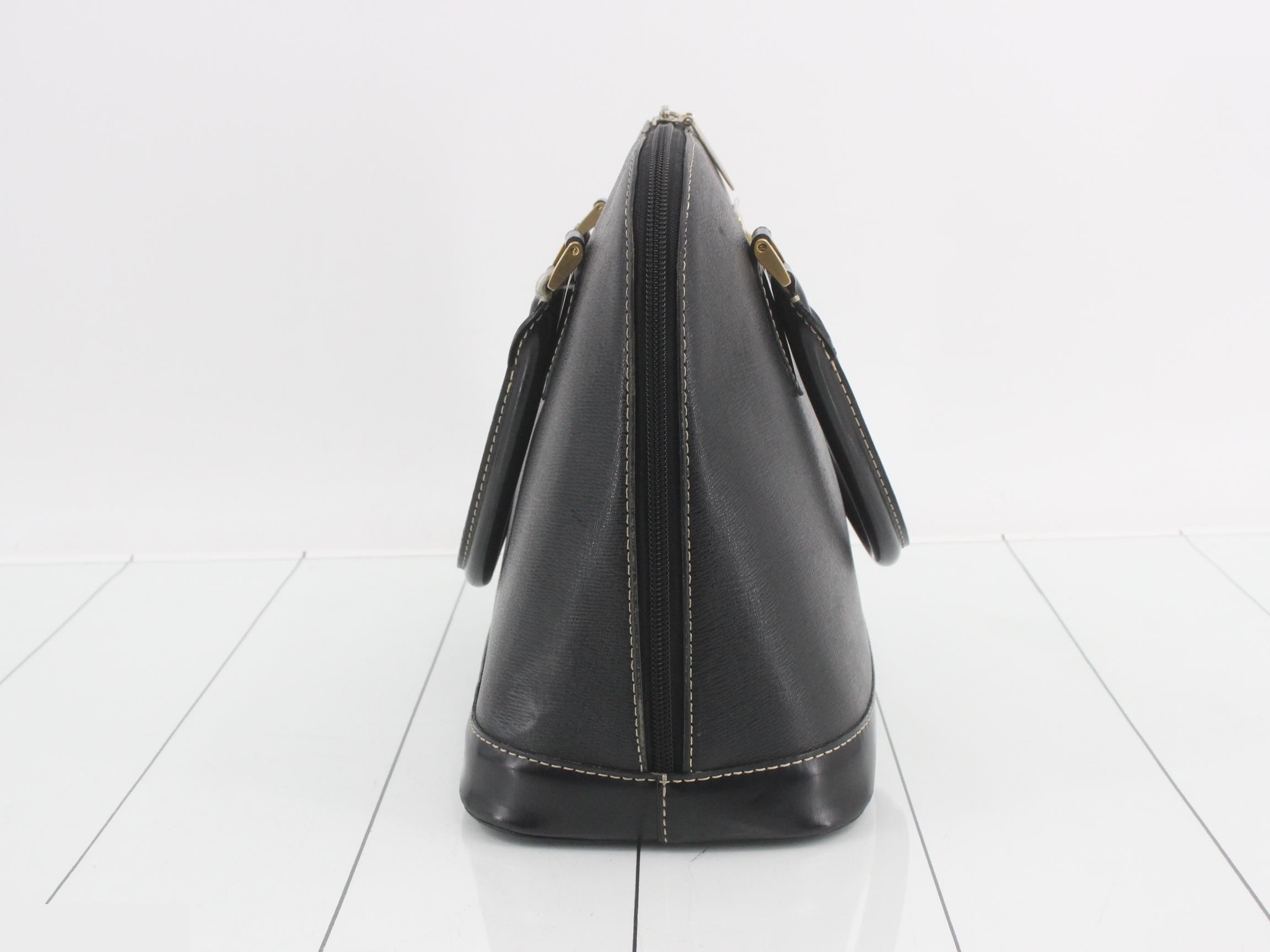 Leather Nova Check Dome-Shaped Bag/Handbag — view 4