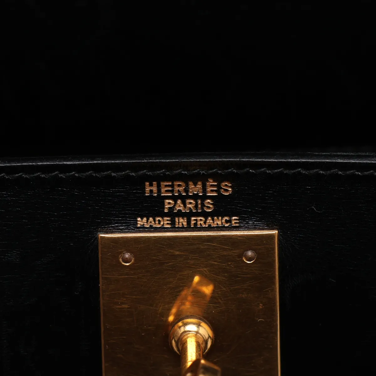 [Individually packaged] Hermes Kelly 28 Letournée Box Calf Black Gold Hardware K: 1981 — view 11