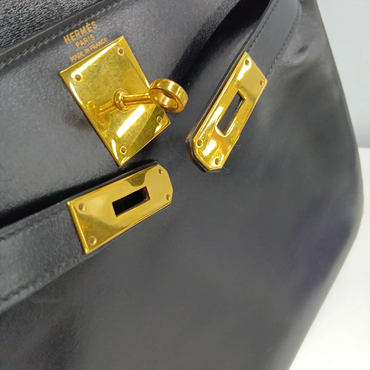 [Individually packaged] Hermes Kelly 28 Letournée Box Calf Black Gold Hardware K: 1981 — view 15