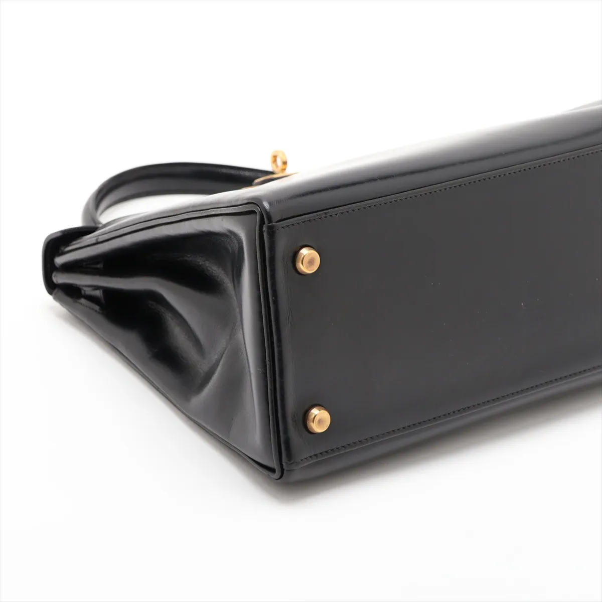 [Individually packaged] Hermes Kelly 28 Letournée Box Calf Black Gold Hardware K: 1981 — view 4