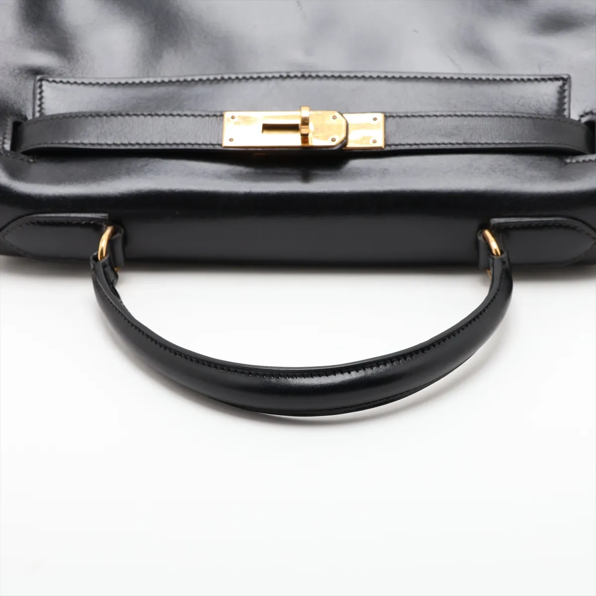 [Individually packaged] Hermes Kelly 28 Letournée Box Calf Black Gold Hardware K: 1981 — view 5