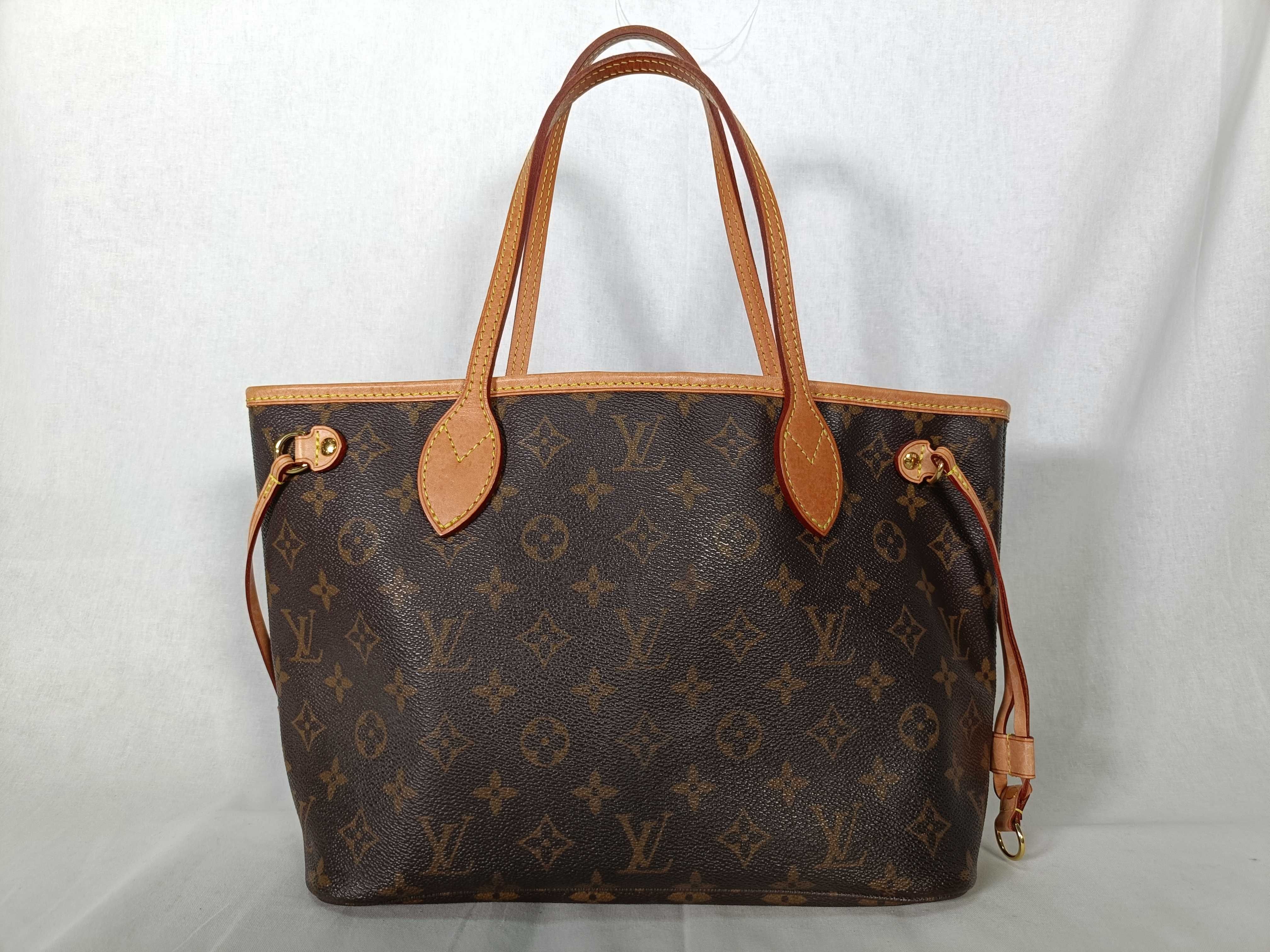 Monogram Neverfull PM M40155 VI2078 Brown Tote Bag