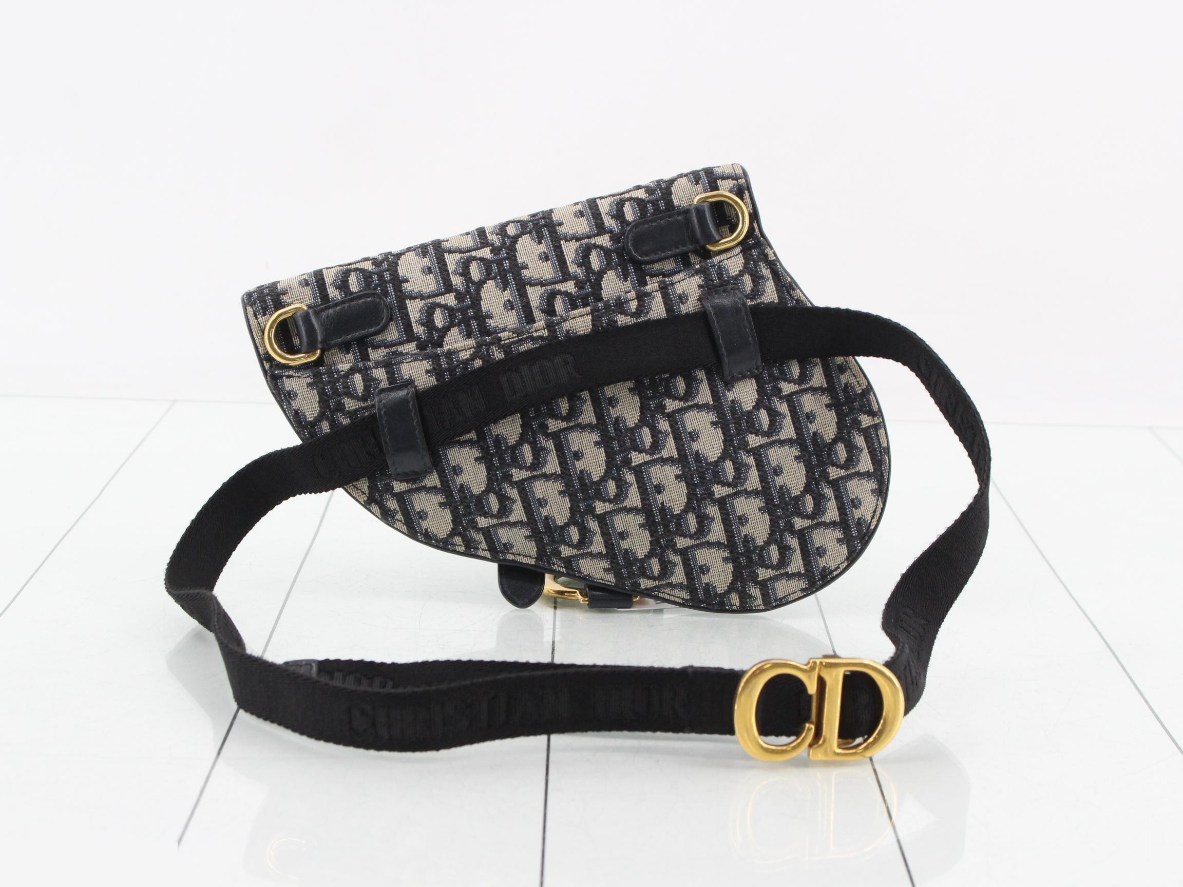 Saddle Oblique Canvas Waist Bag — view 2
