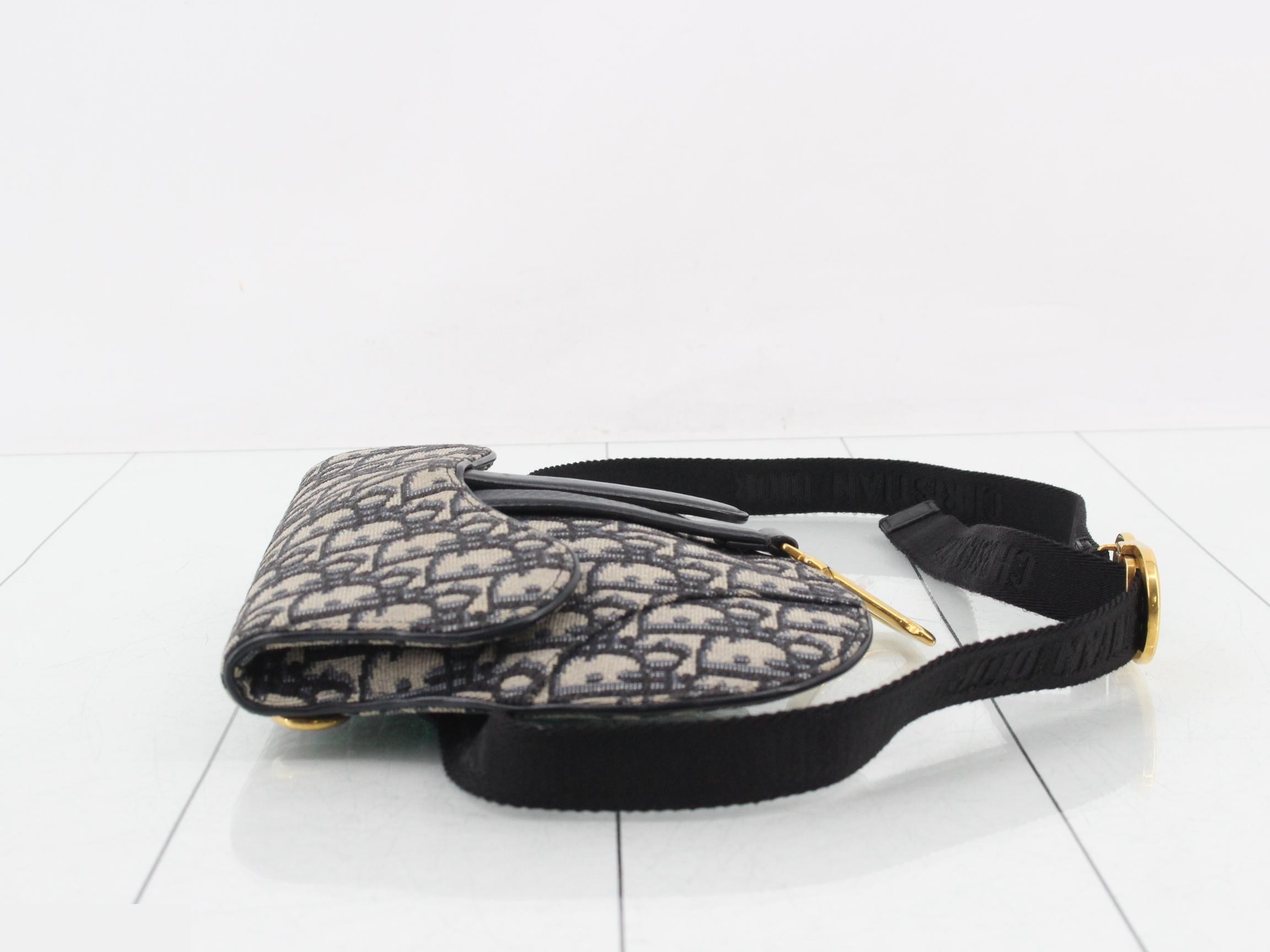 Saddle Oblique Canvas Waist Bag — view 4