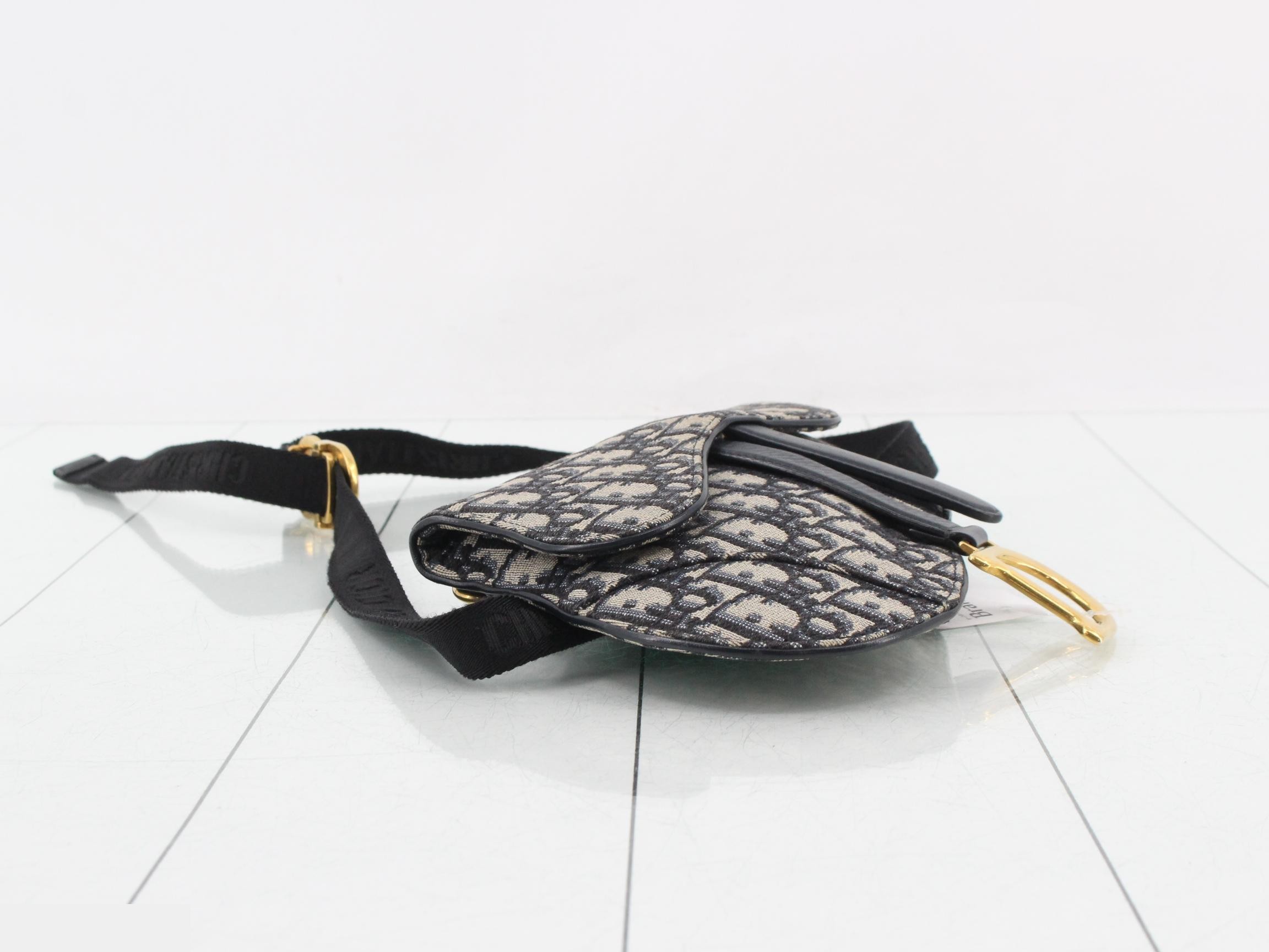 Saddle Oblique Canvas Waist Bag — view 5