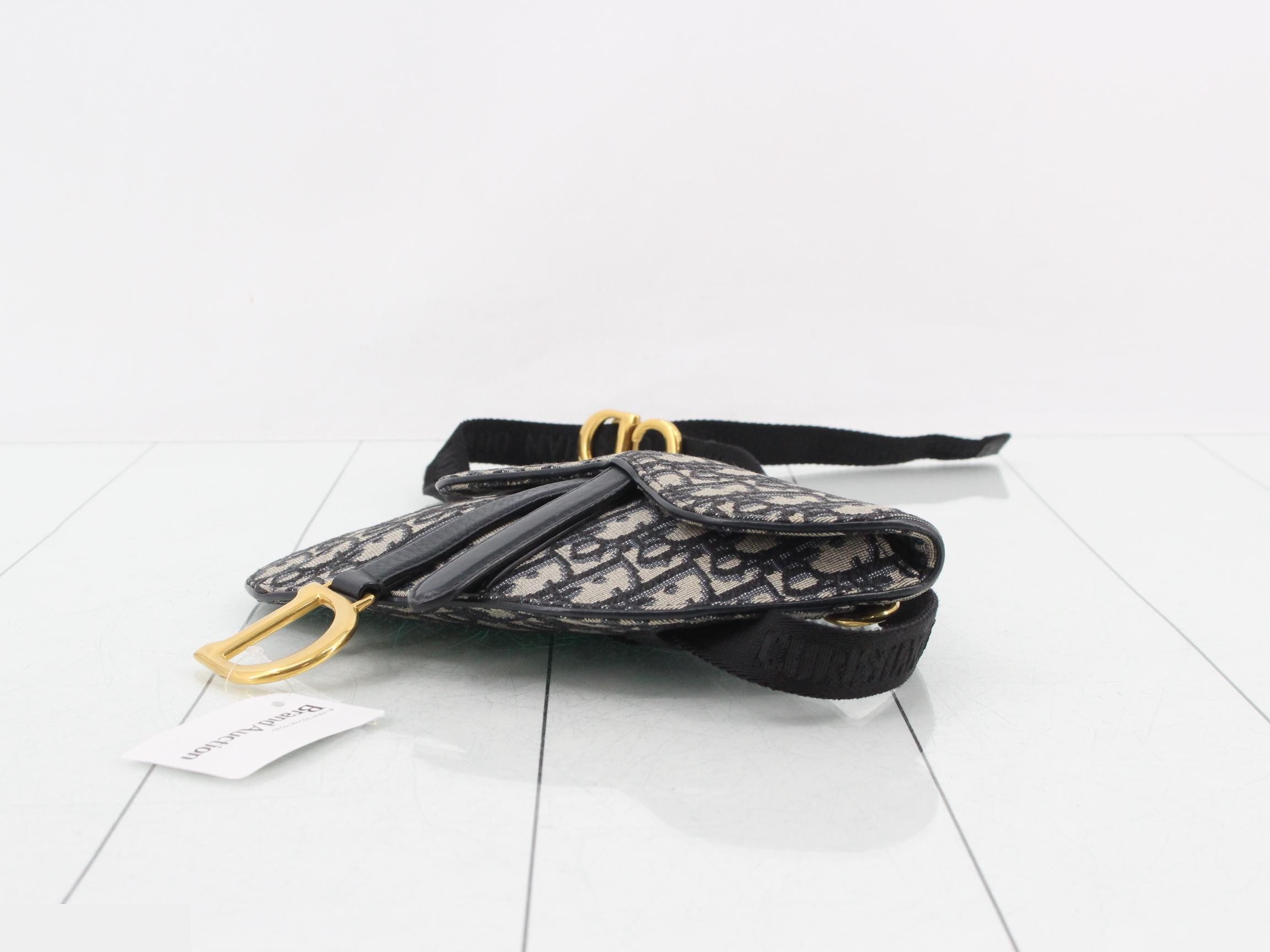 Saddle Oblique Canvas Waist Bag — view 6