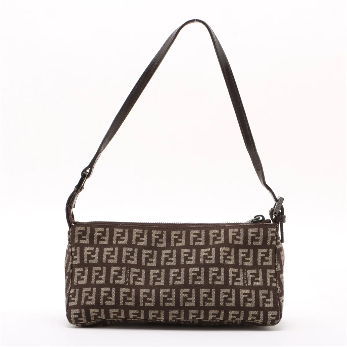 Zucchino Canvas x Leather Handbag Brown — view 2