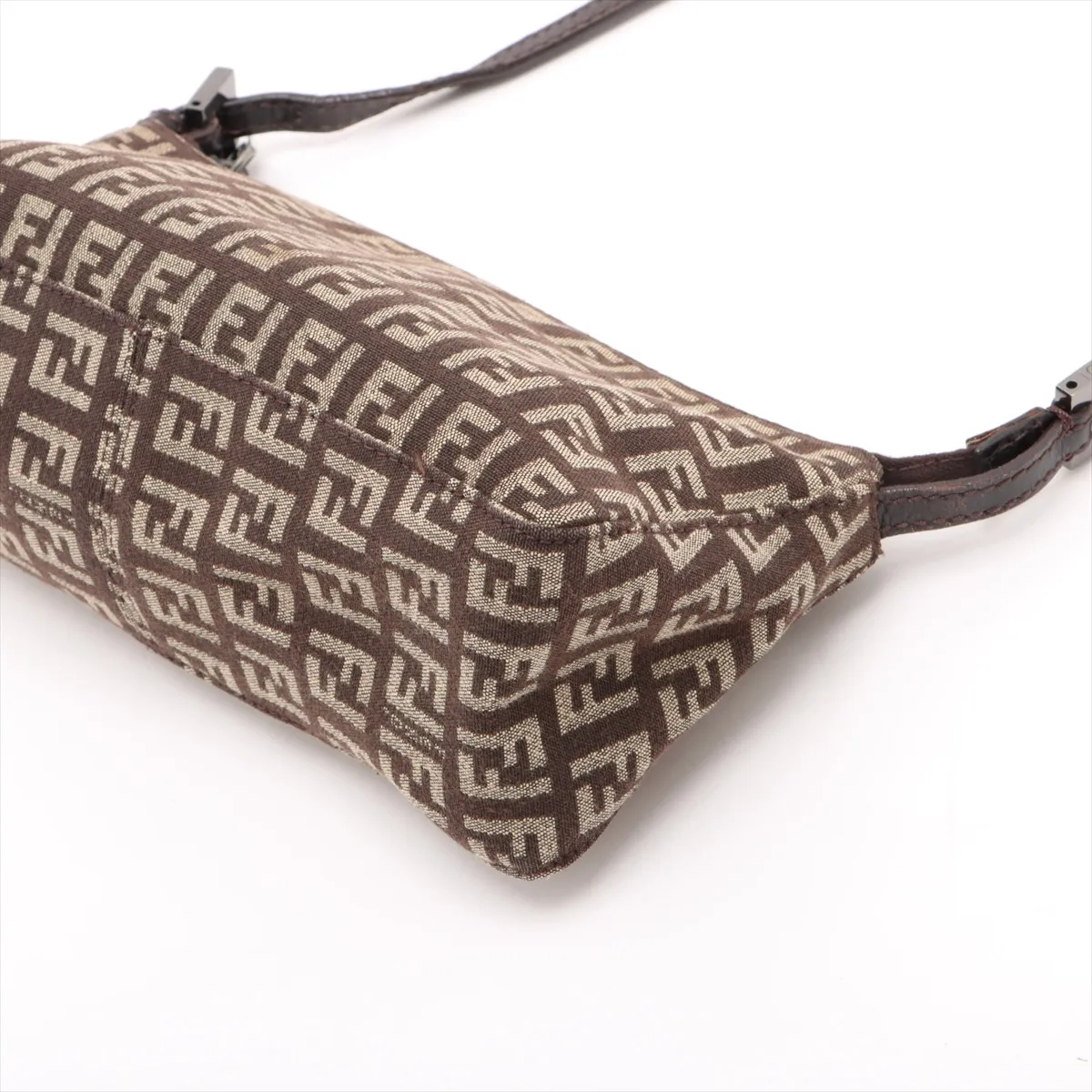Zucchino Canvas x Leather Handbag Brown — view 3