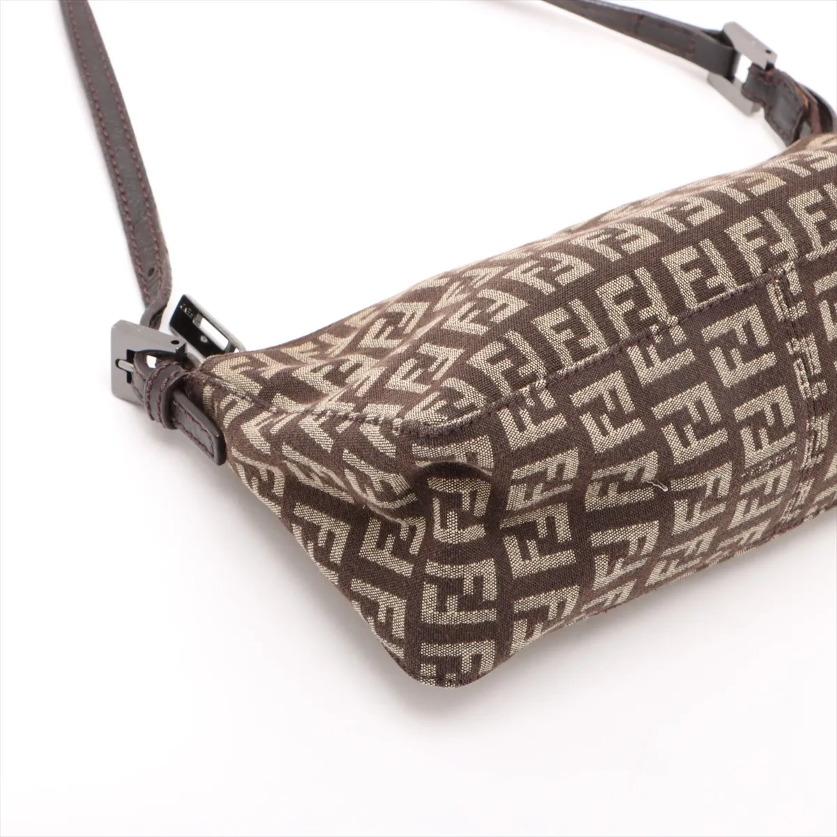 Zucchino Canvas x Leather Handbag Brown — view 4