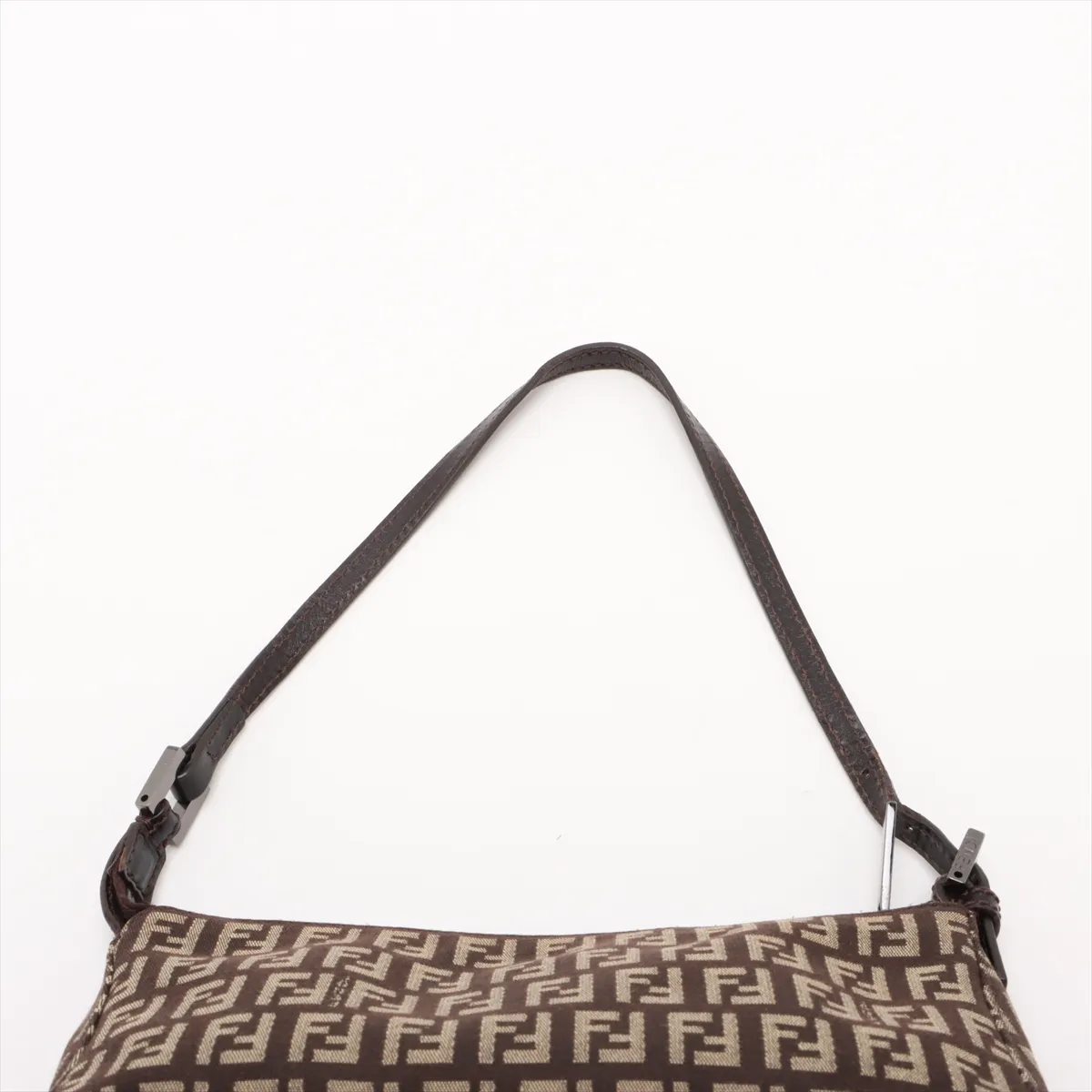 Zucchino Canvas x Leather Handbag Brown — view 6