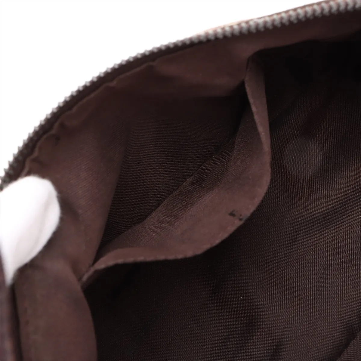Zucchino Canvas x Leather Handbag Brown — view 8