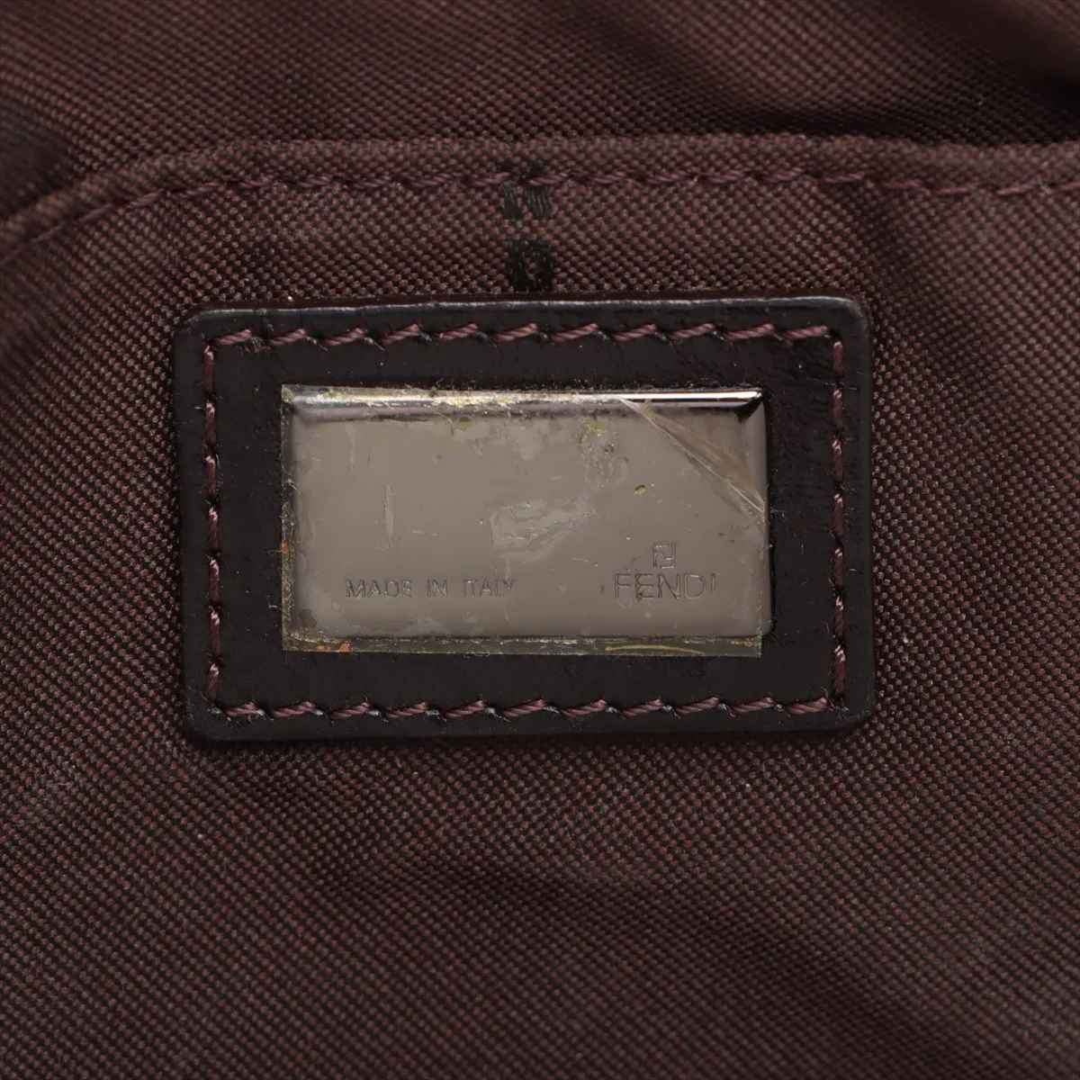 Zucchino Canvas x Leather Handbag Brown — view 9