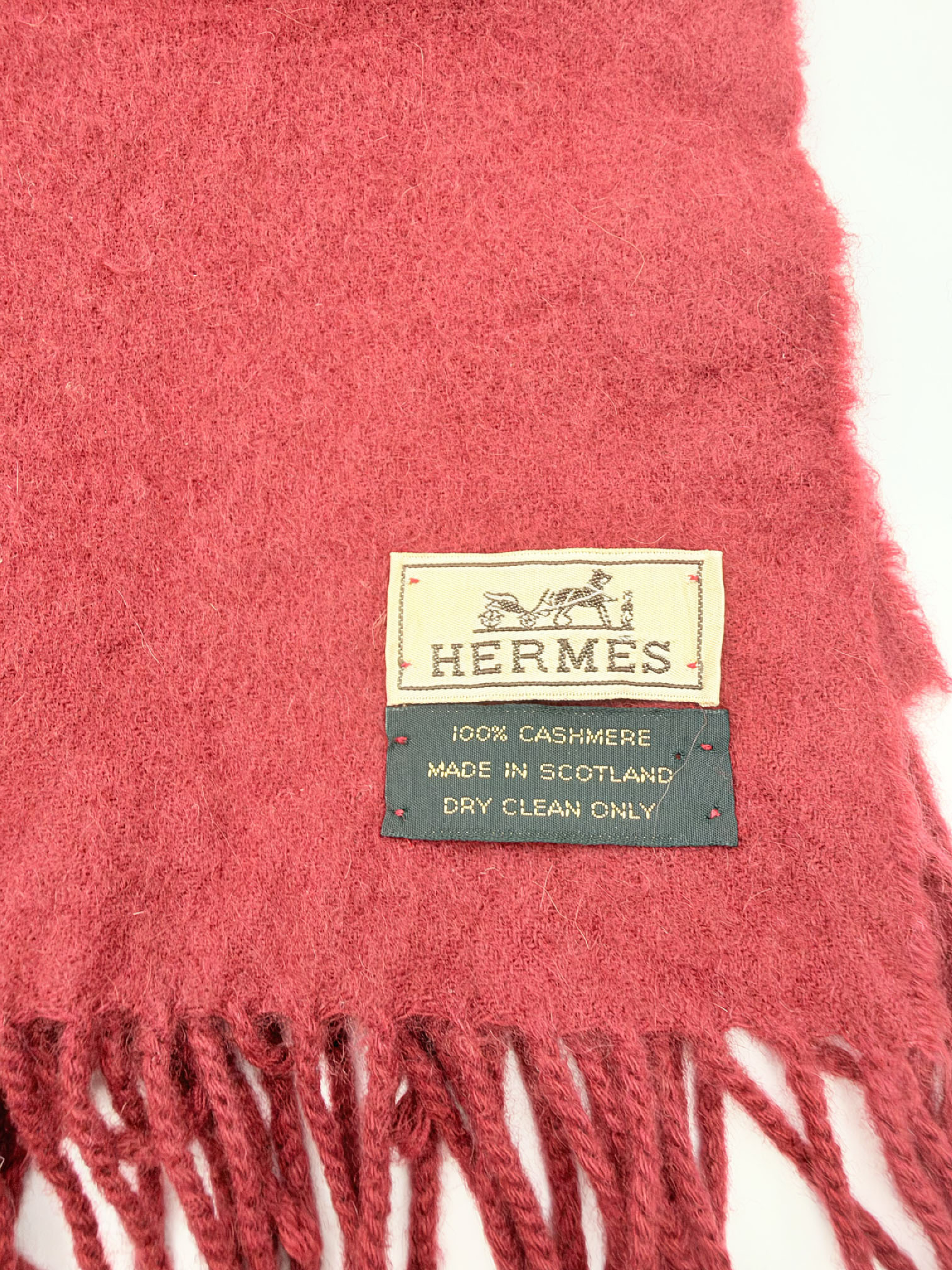 Cashmere Stole, Red, Scarf, Other Accessories — view 2