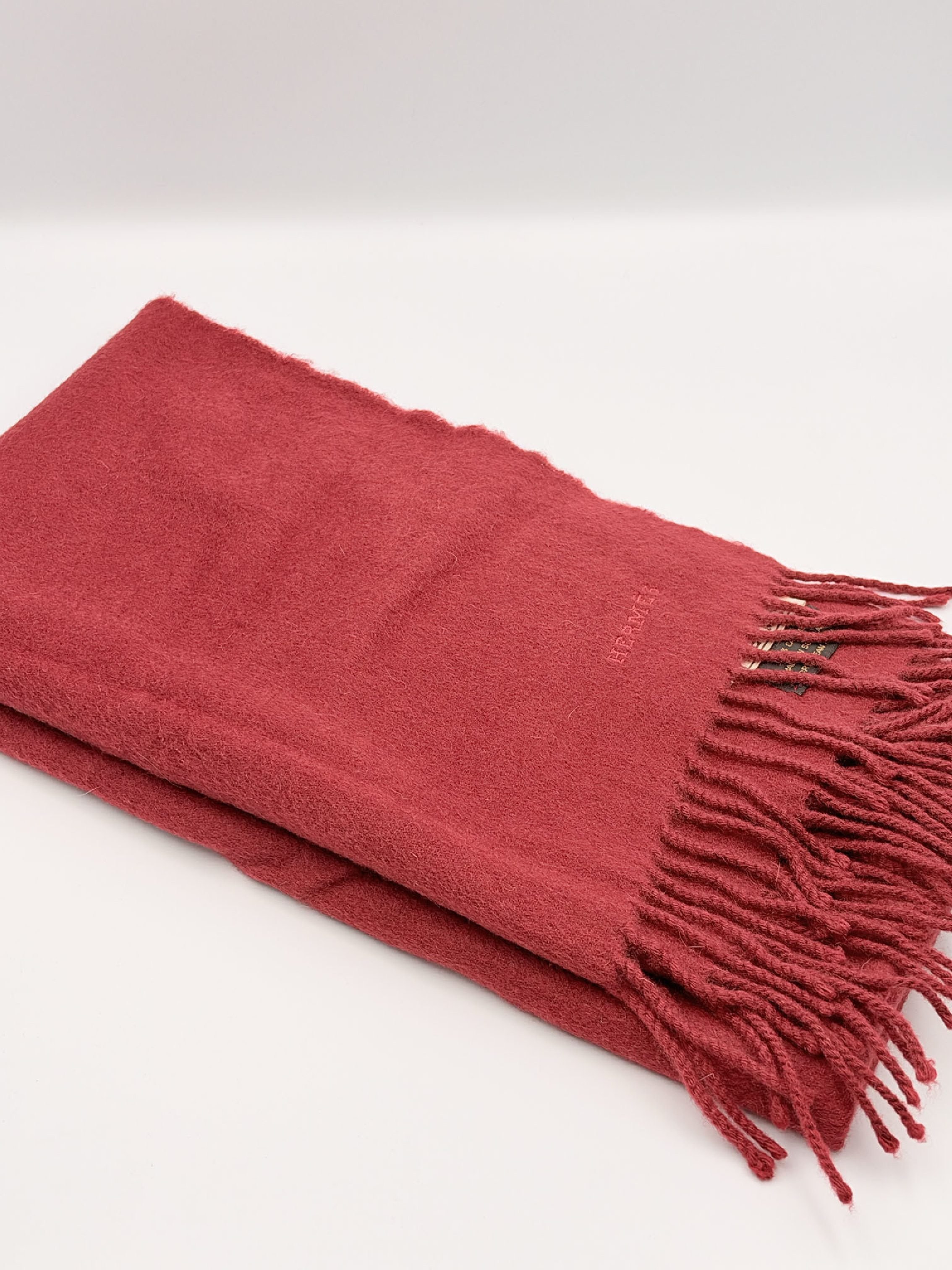 Cashmere Stole, Red, Scarf, Other Accessories — view 5
