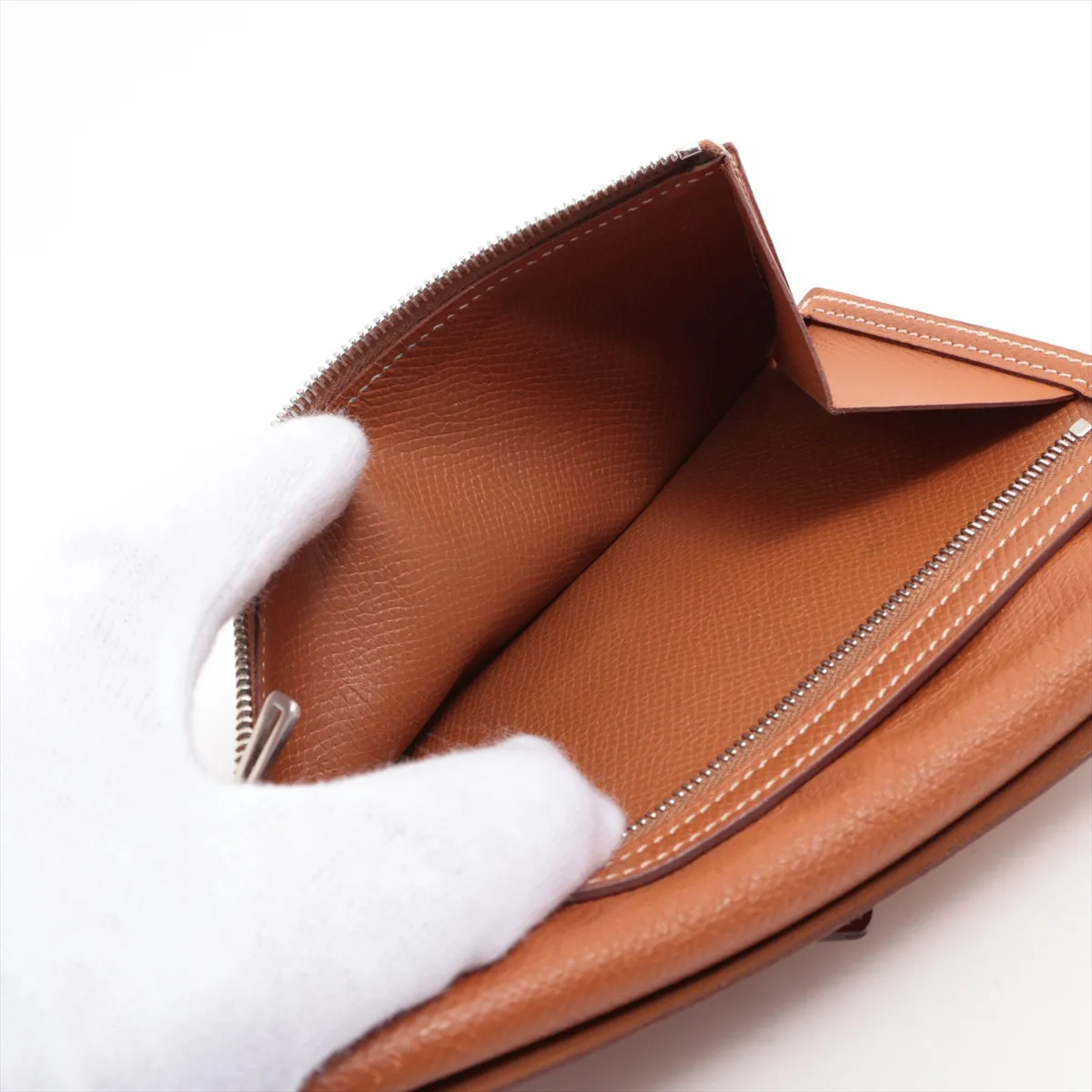 Bearn Soufflé Veau Epsom Long Wallet Gold Silver Hardware X: 2016 — view 8