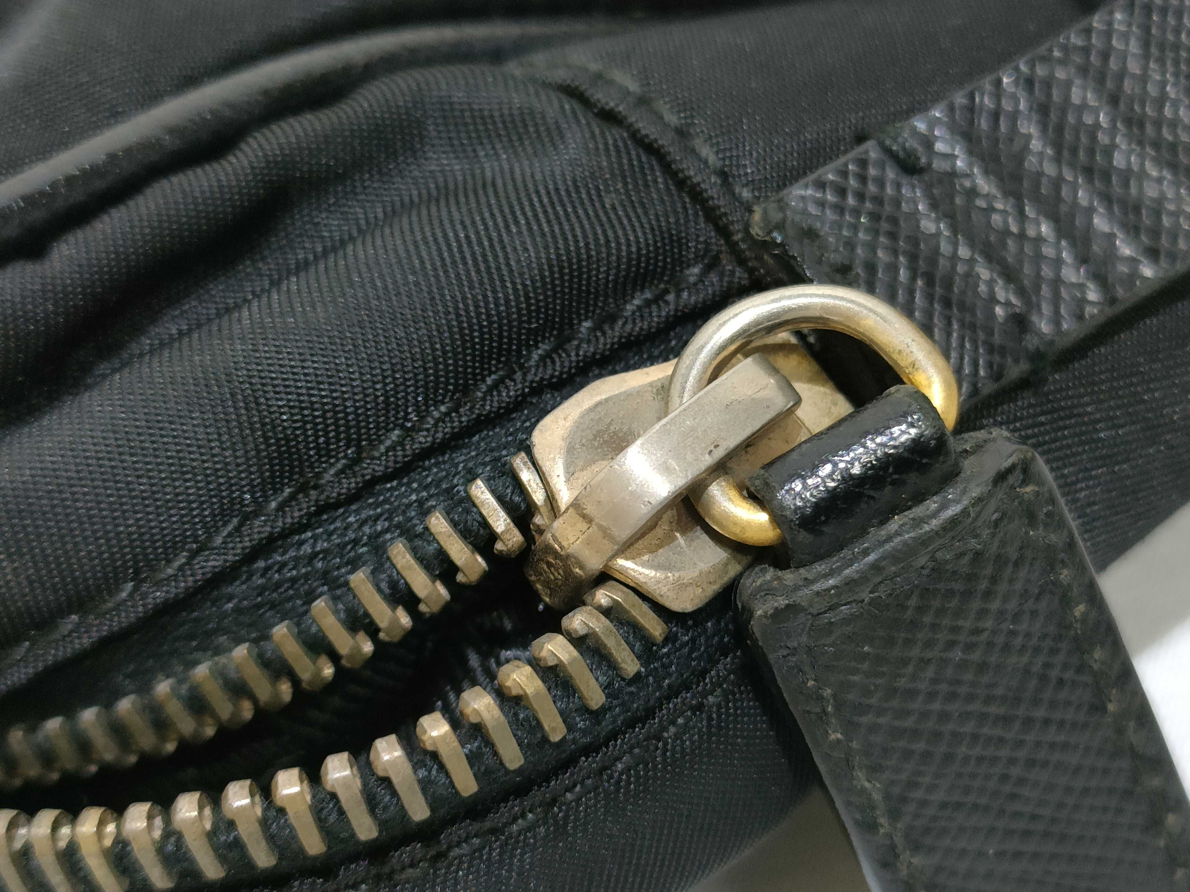 Nylon Mini Boston Handbag, Black Nylon Handbag — view 13